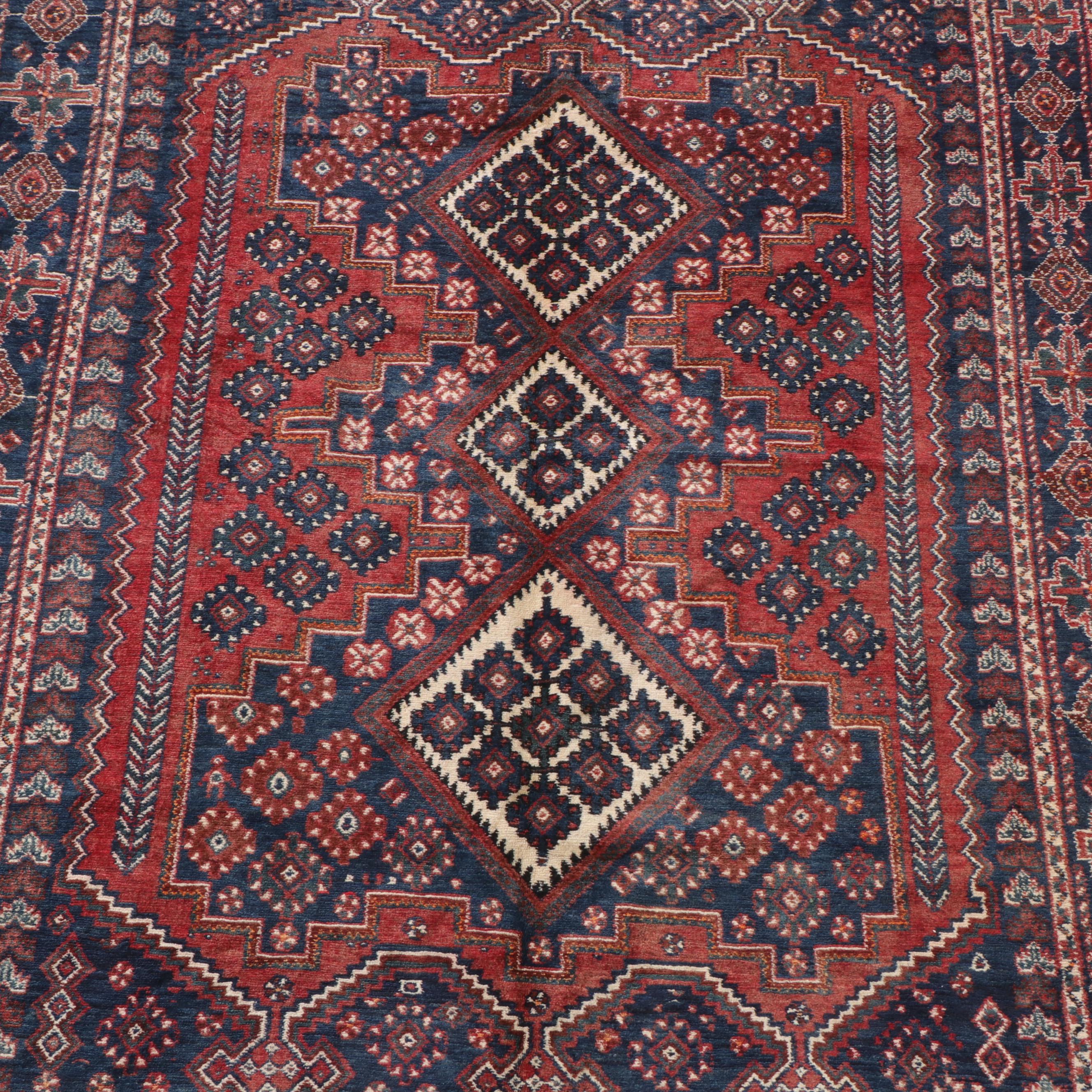 5' x 6'4 Hand-Knotted Persian Sirjan Area Rug