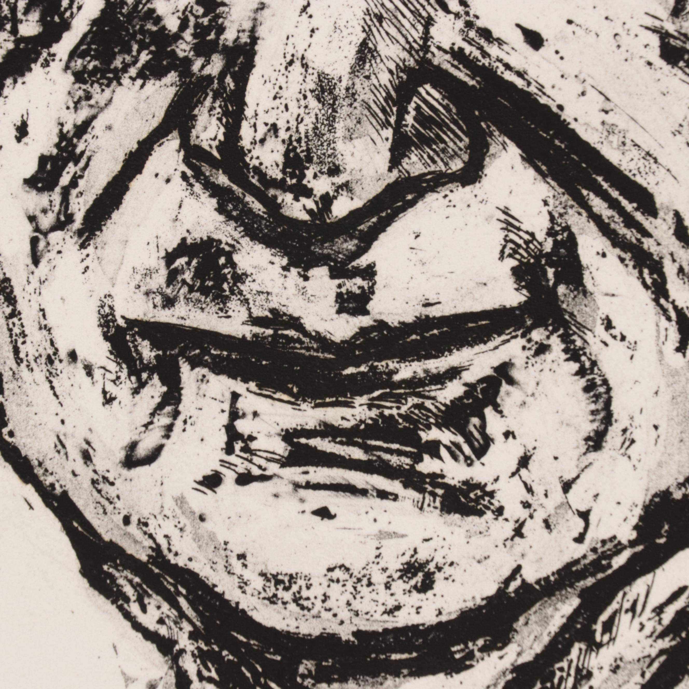 Sidney Chafetz Etching With Aquatint "Dr. Zollinger," 1975