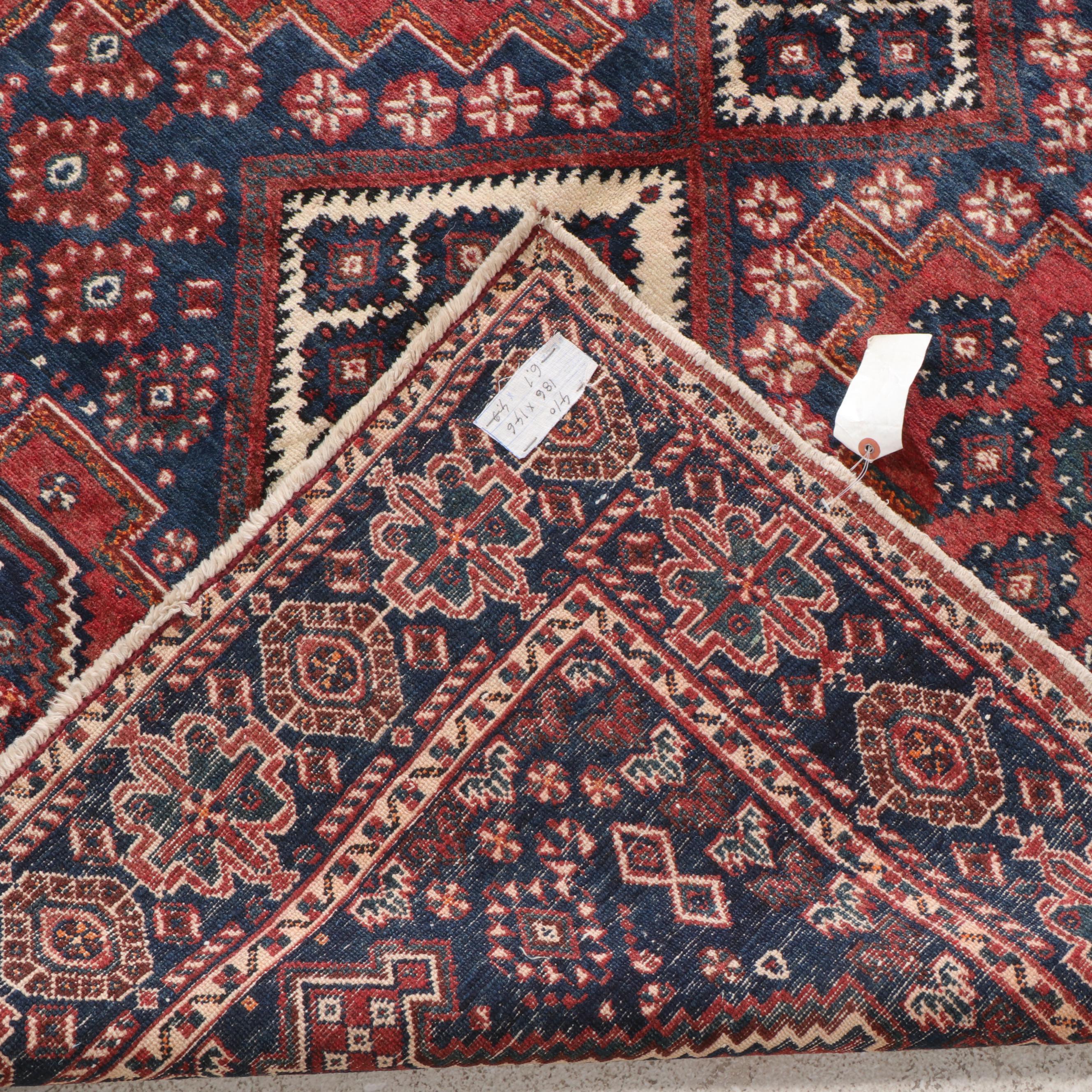 5' x 6'4 Hand-Knotted Persian Sirjan Area Rug