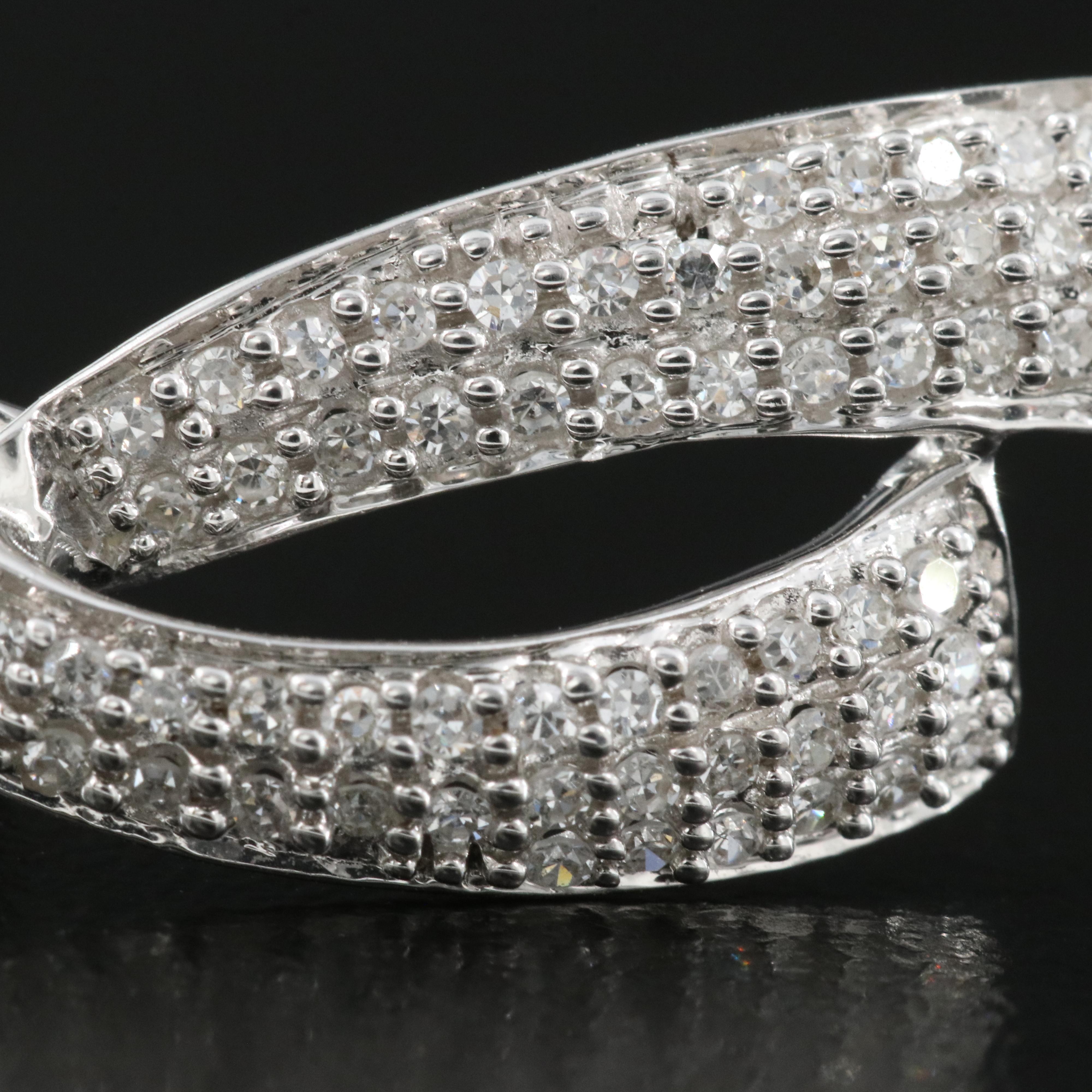 14K 0.47 CTW Diamond Ribbon Earrings