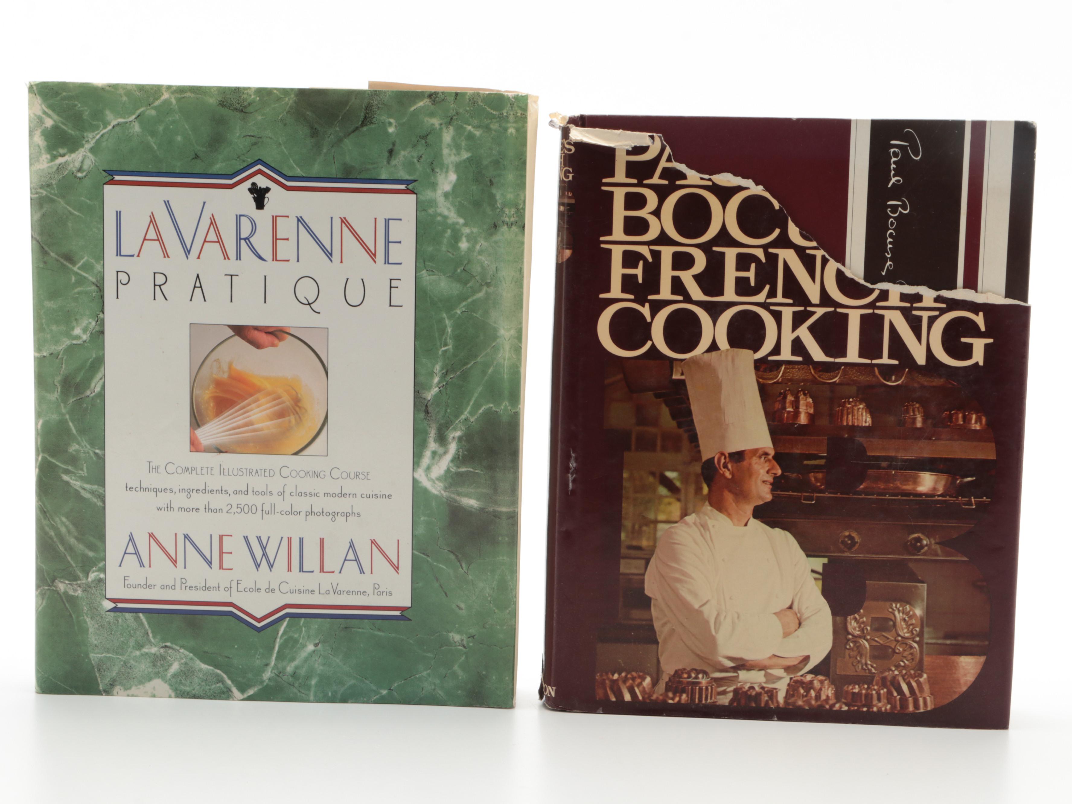Signed "La Technique" by Jacques Pépin and Other French Cookbooks