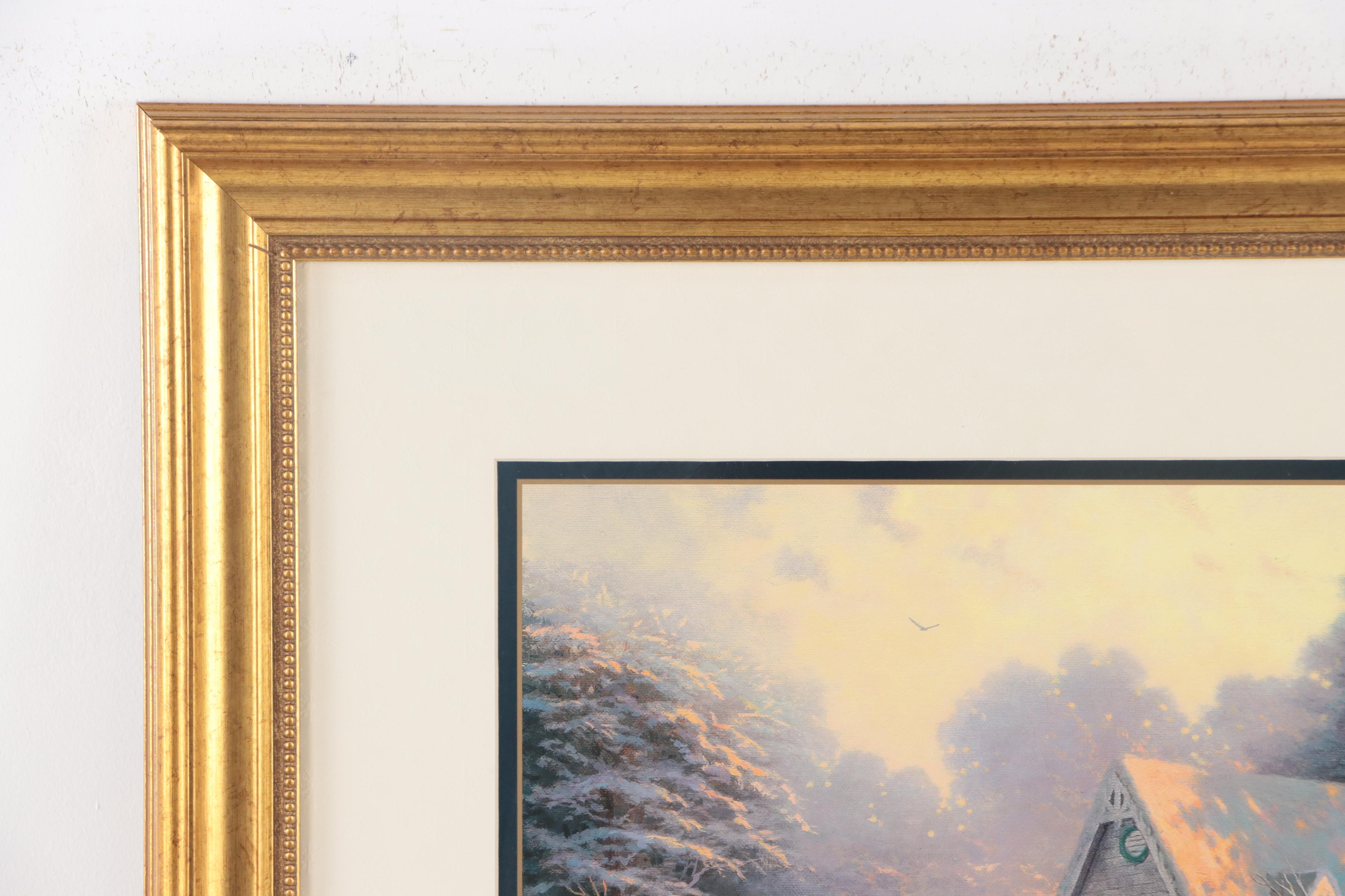 Thomas Kinkade Offset Lithograph "The Night Before Christmas"