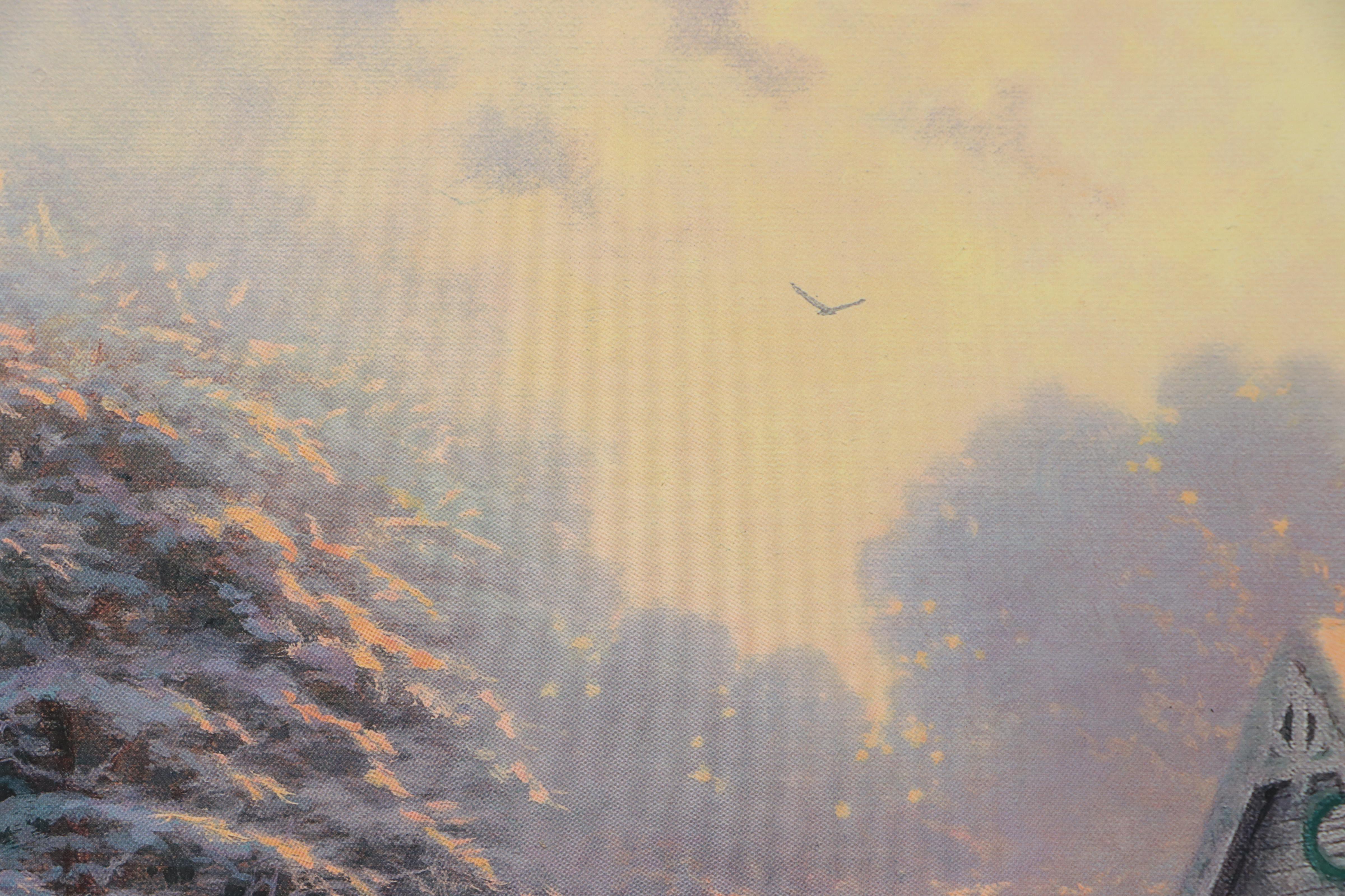 Thomas Kinkade Offset Lithograph "The Night Before Christmas"