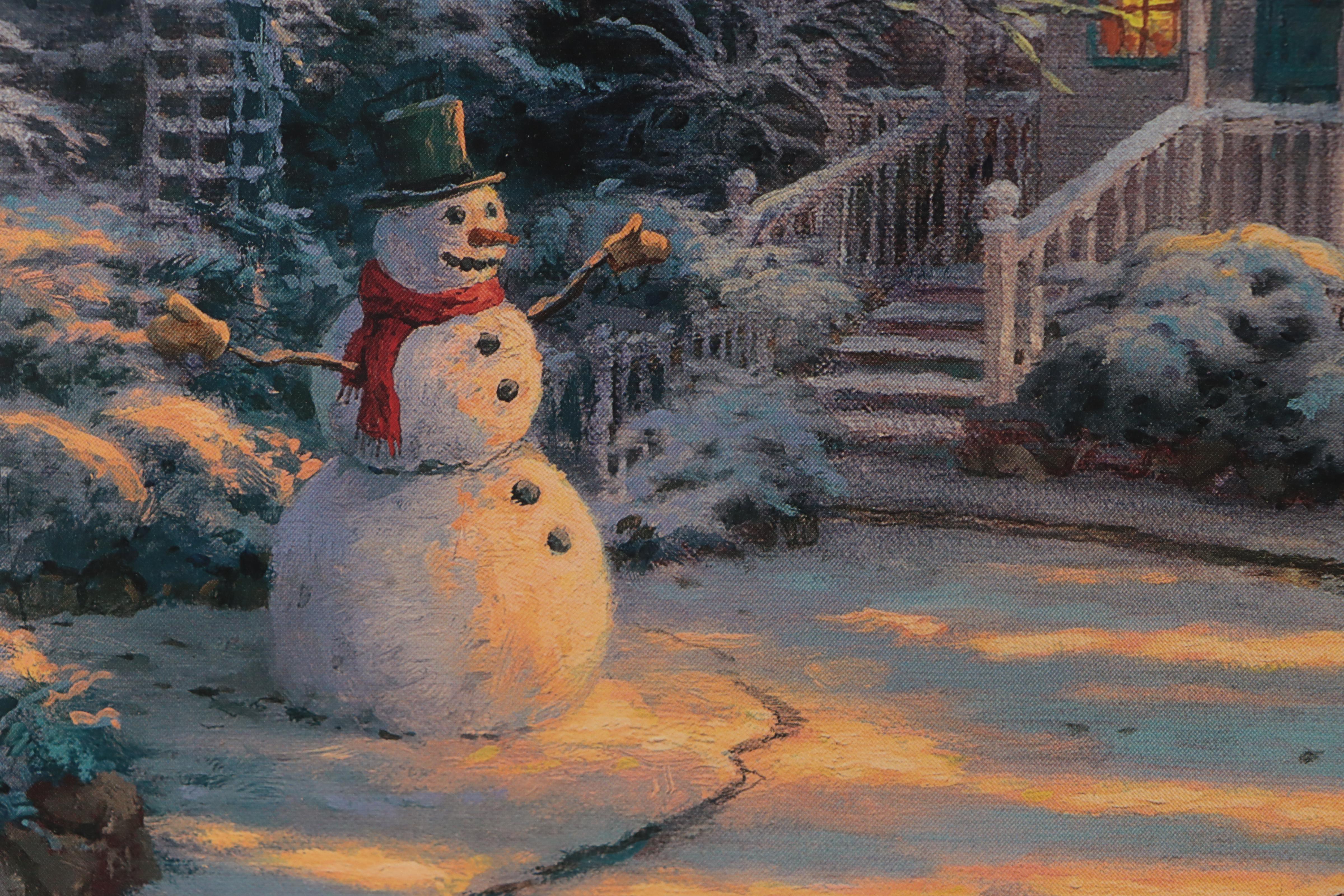 Thomas Kinkade Offset Lithograph "The Night Before Christmas"