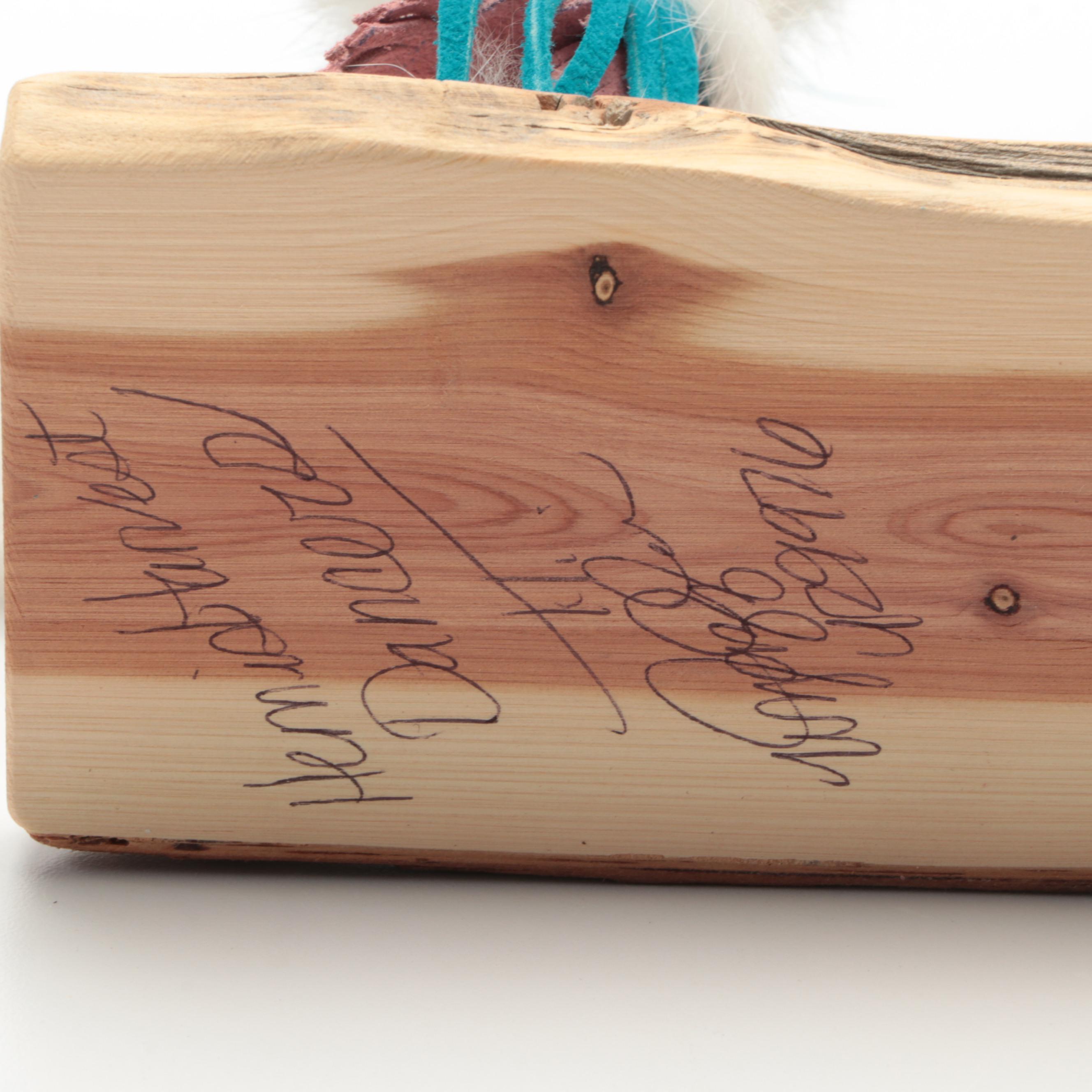 Artist Signed Hopi "Hemis Harvest Dancers" Other Kachinas and Diorama