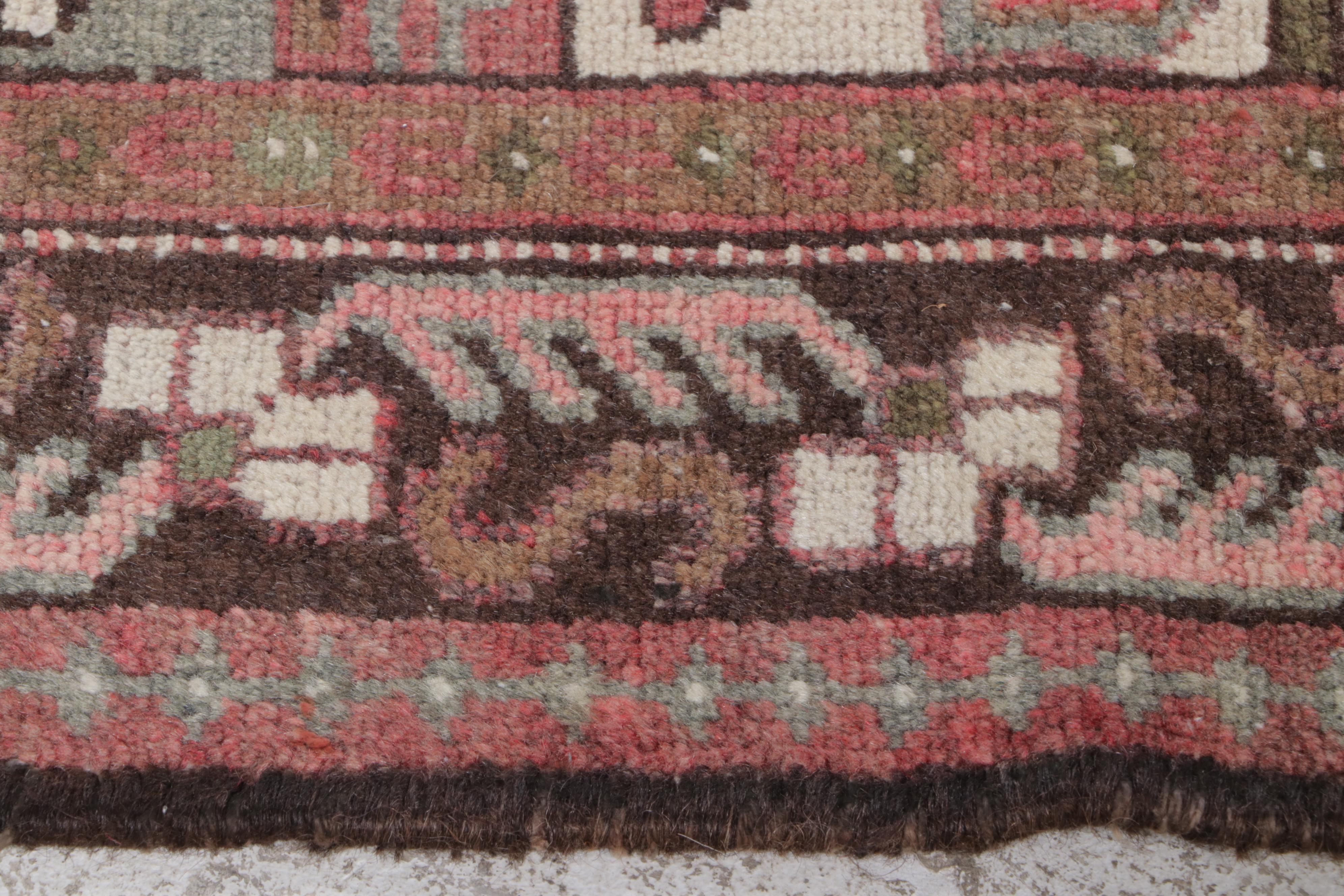 4'4 x 6'7 Hand-Knotted Persian Hamadan Area Rug