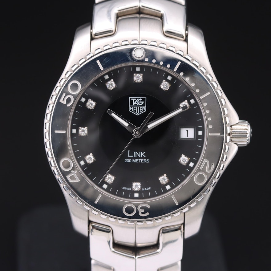 TAG Heuer Link Diamond Dial Quartz Wriswatch