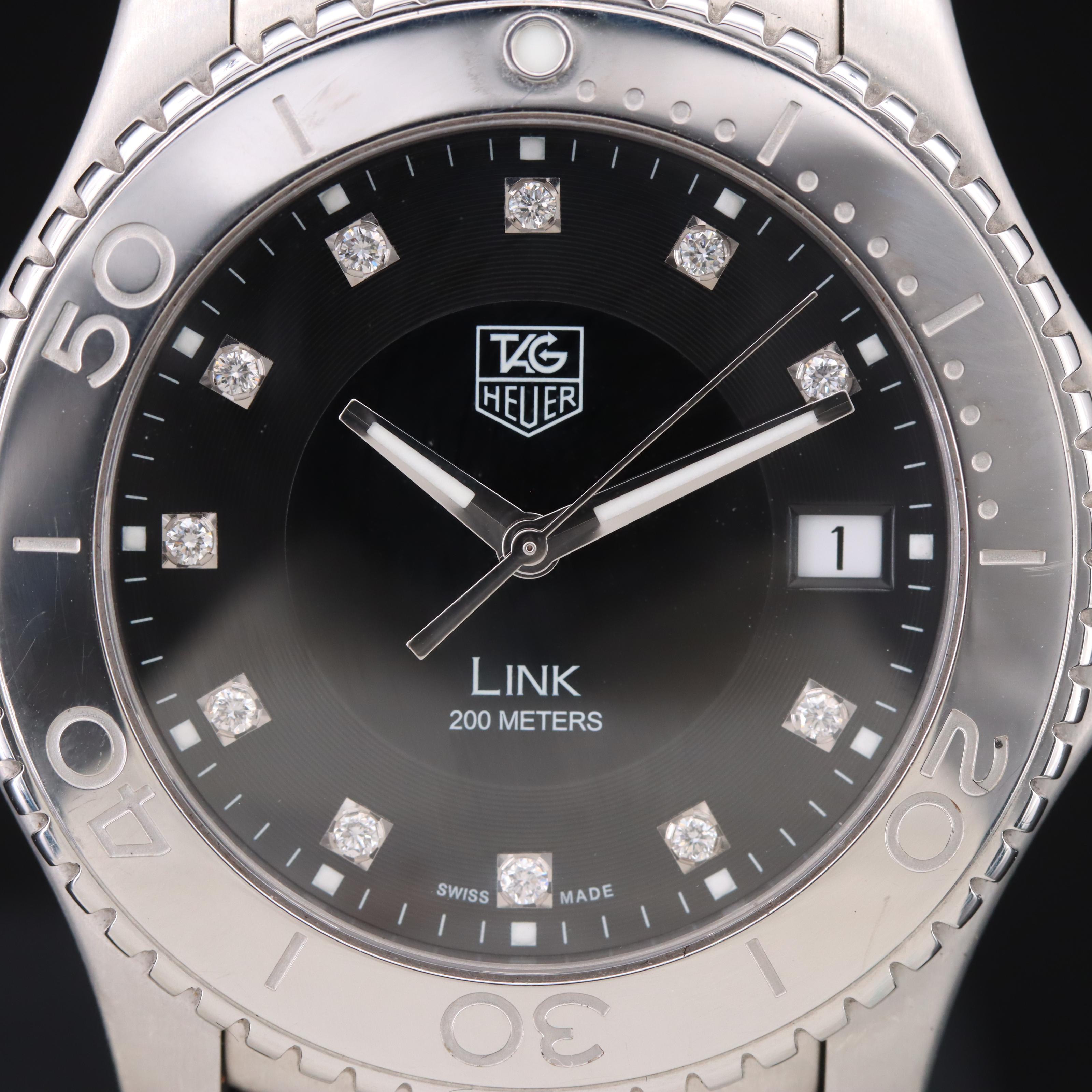 TAG Heuer Link Diamond Dial Quartz Wriswatch