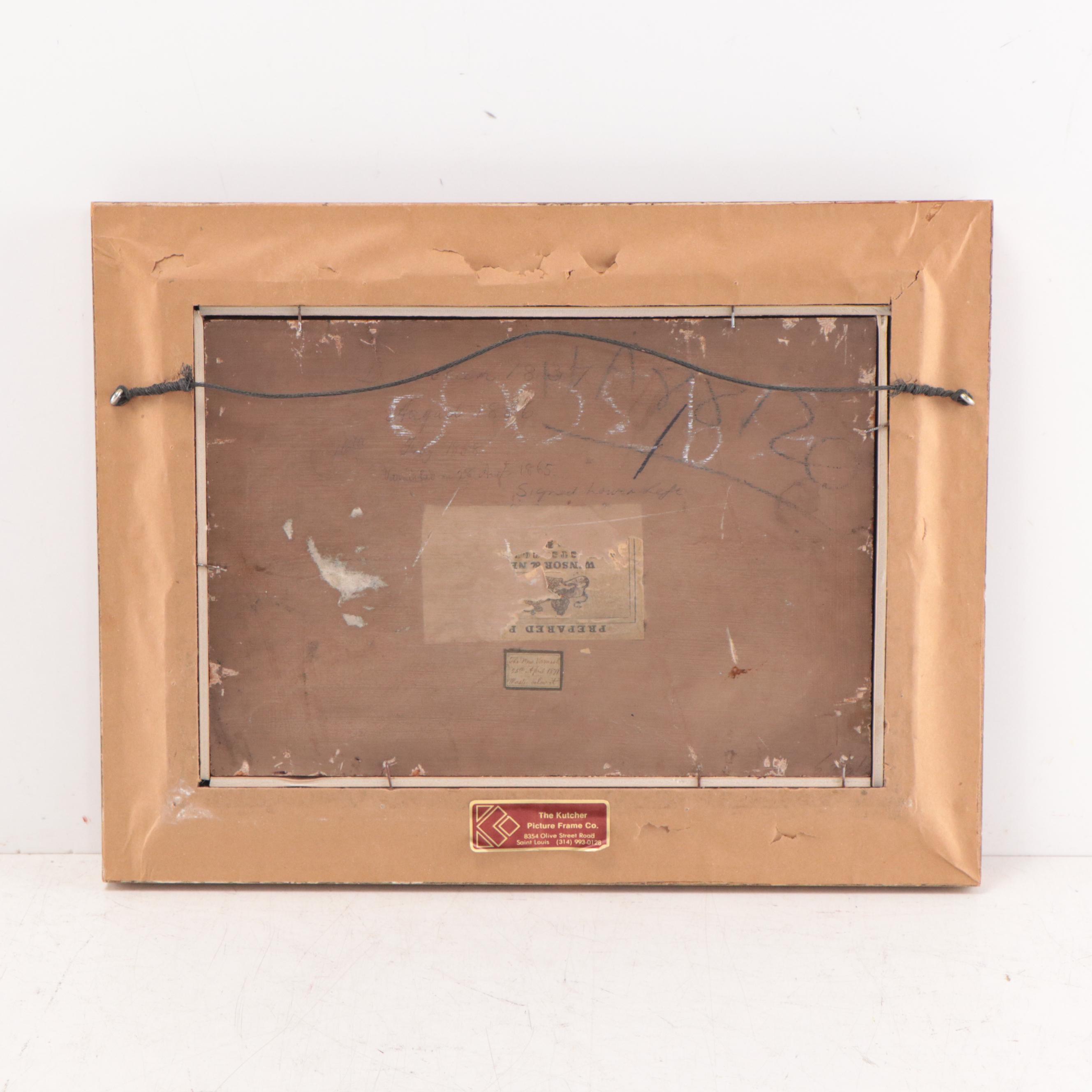 David Allan Oil Painting of Figure in Alpine Landscape, 1837