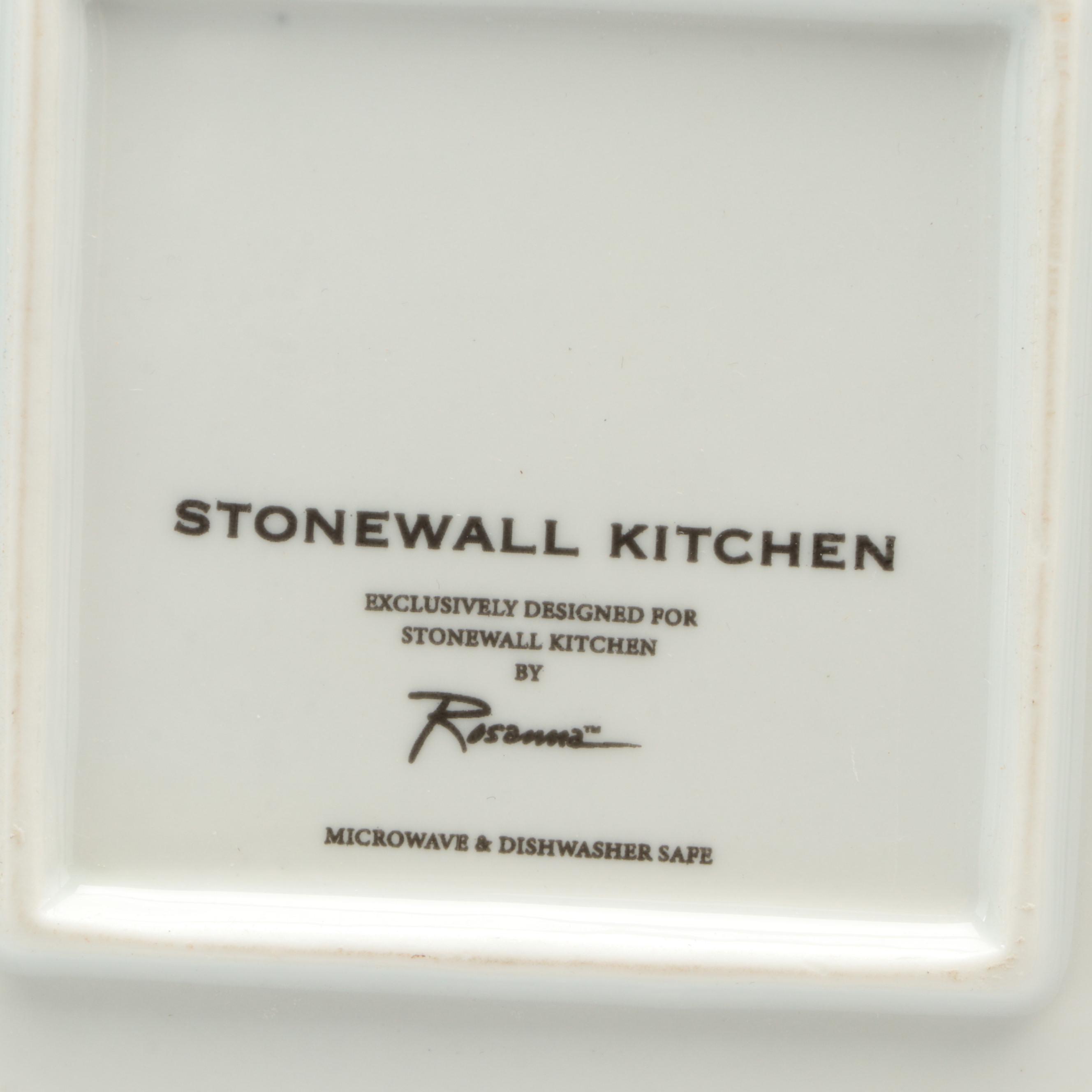 Rosanna for Stonewall Kitchen Appetizer Plates and Platters with Other Dishes