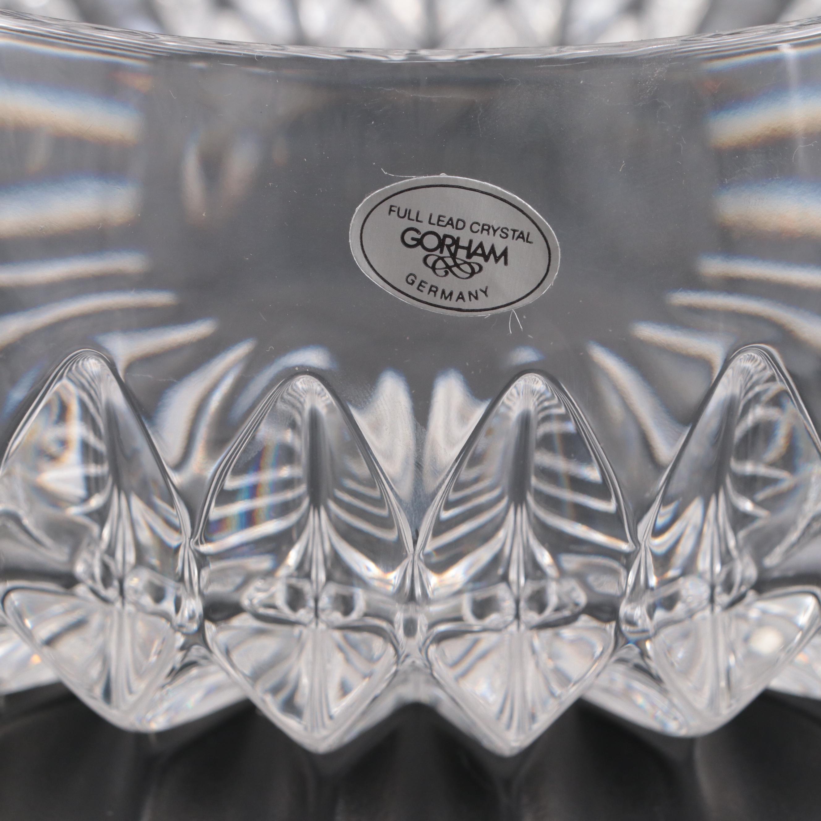 Gorham "Althea" Round Crystal Bowls, 1982–1988