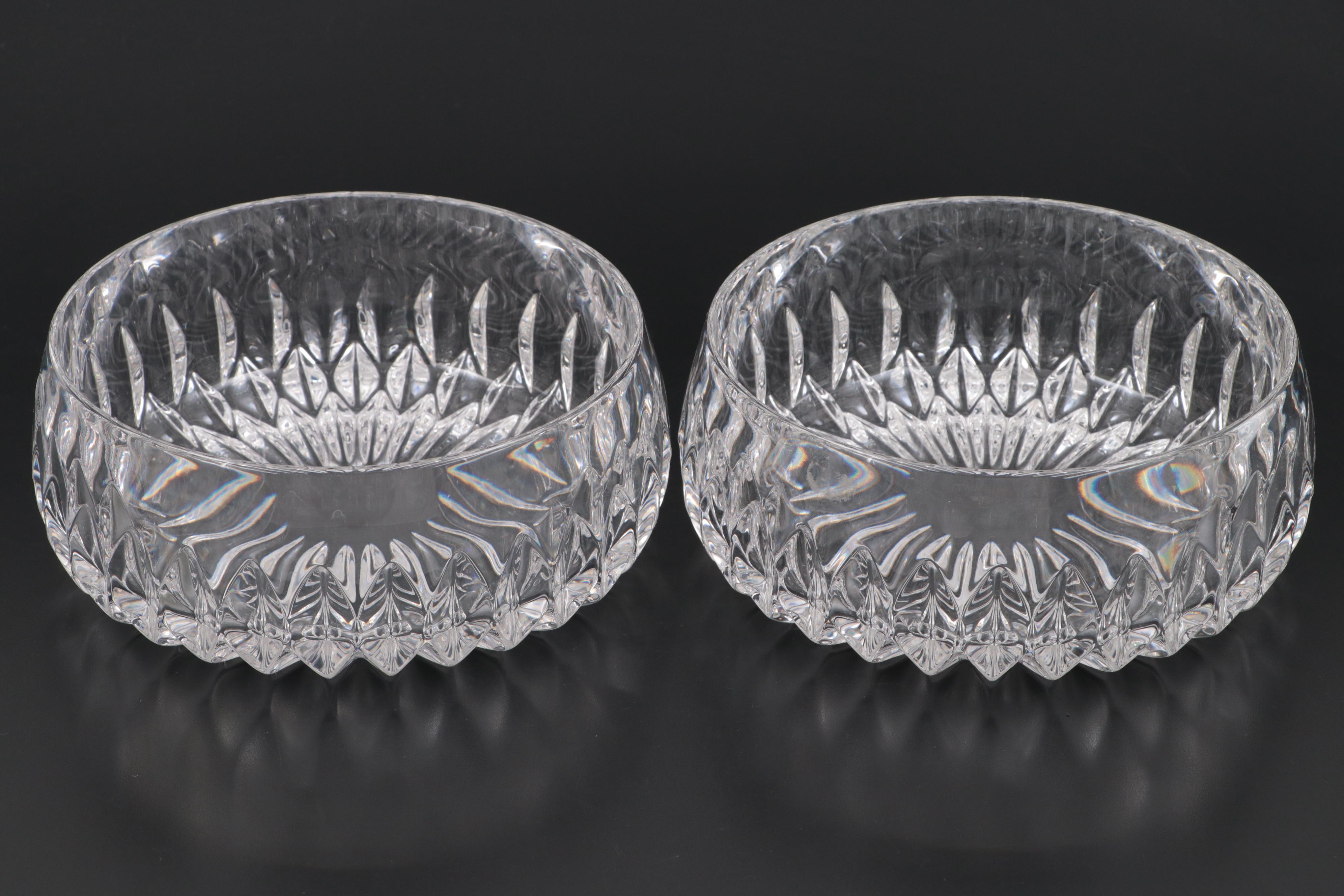 Gorham "Althea" Round Crystal Bowls, 1982–1988