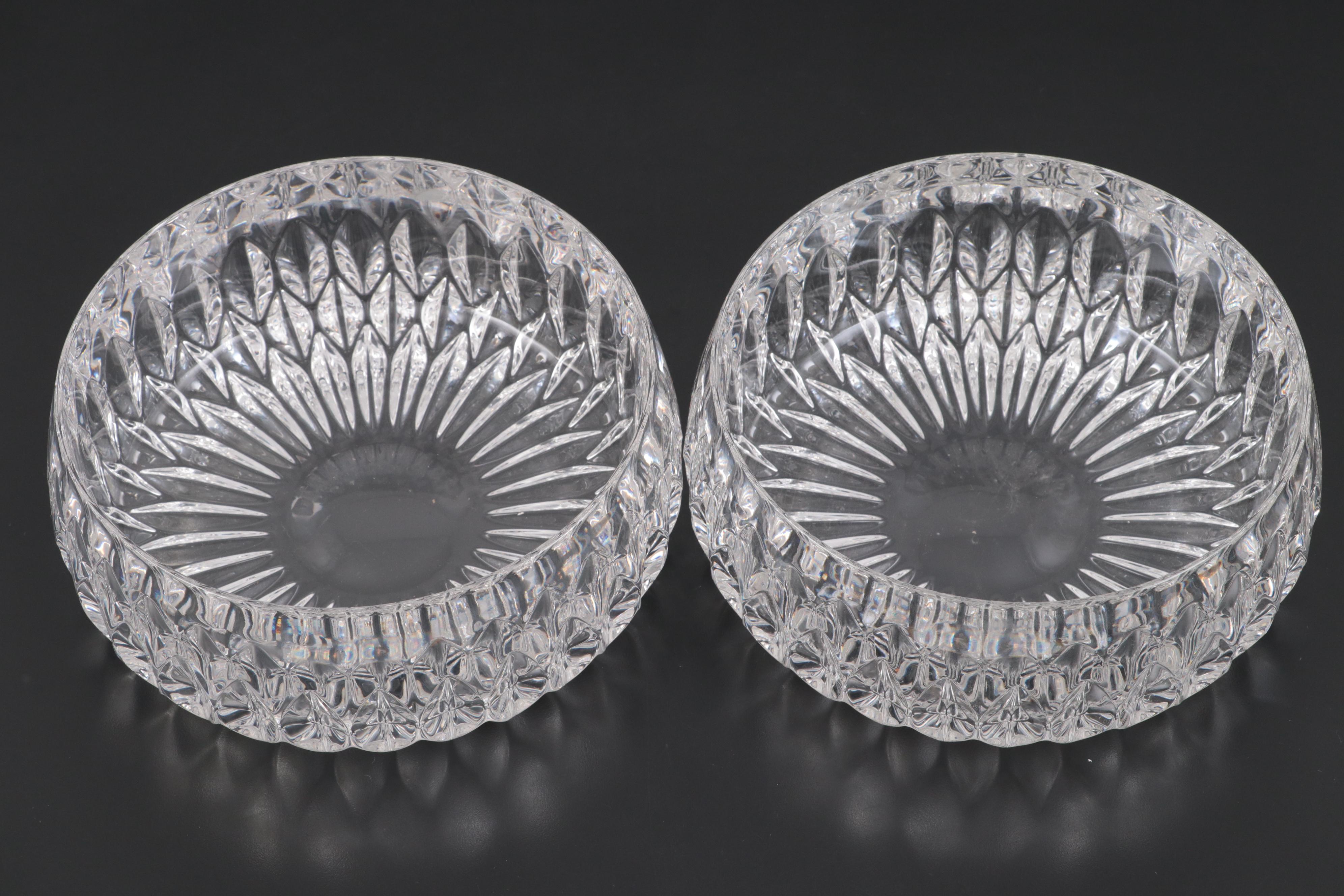 Gorham "Althea" Round Crystal Bowls, 1982–1988