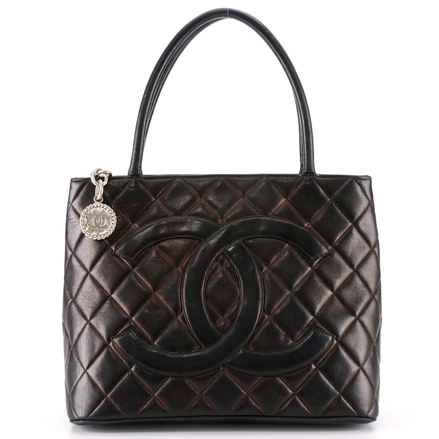 Chanel Medallion Quilted Leather Tote