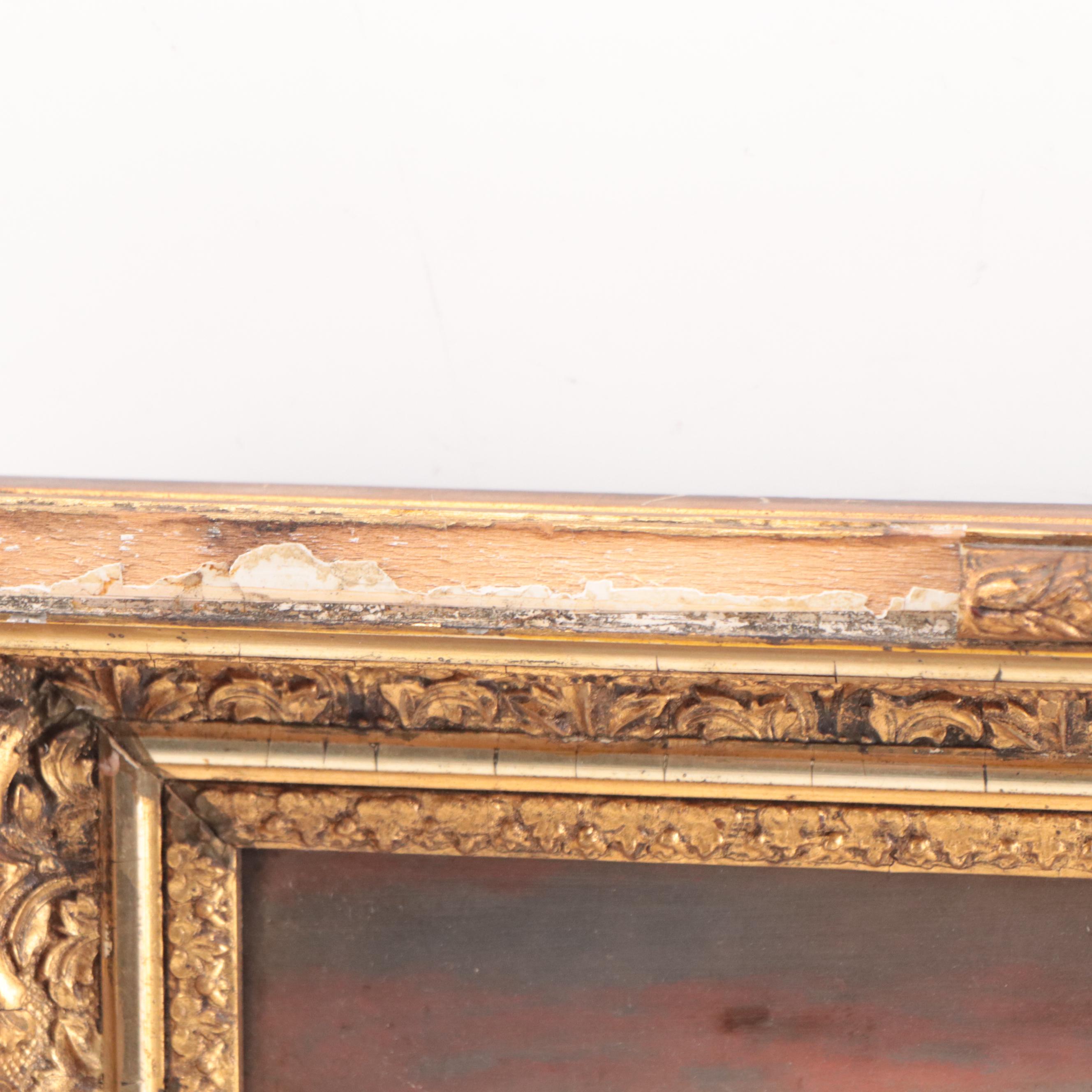 Oil Painting of Boat on the Ocean