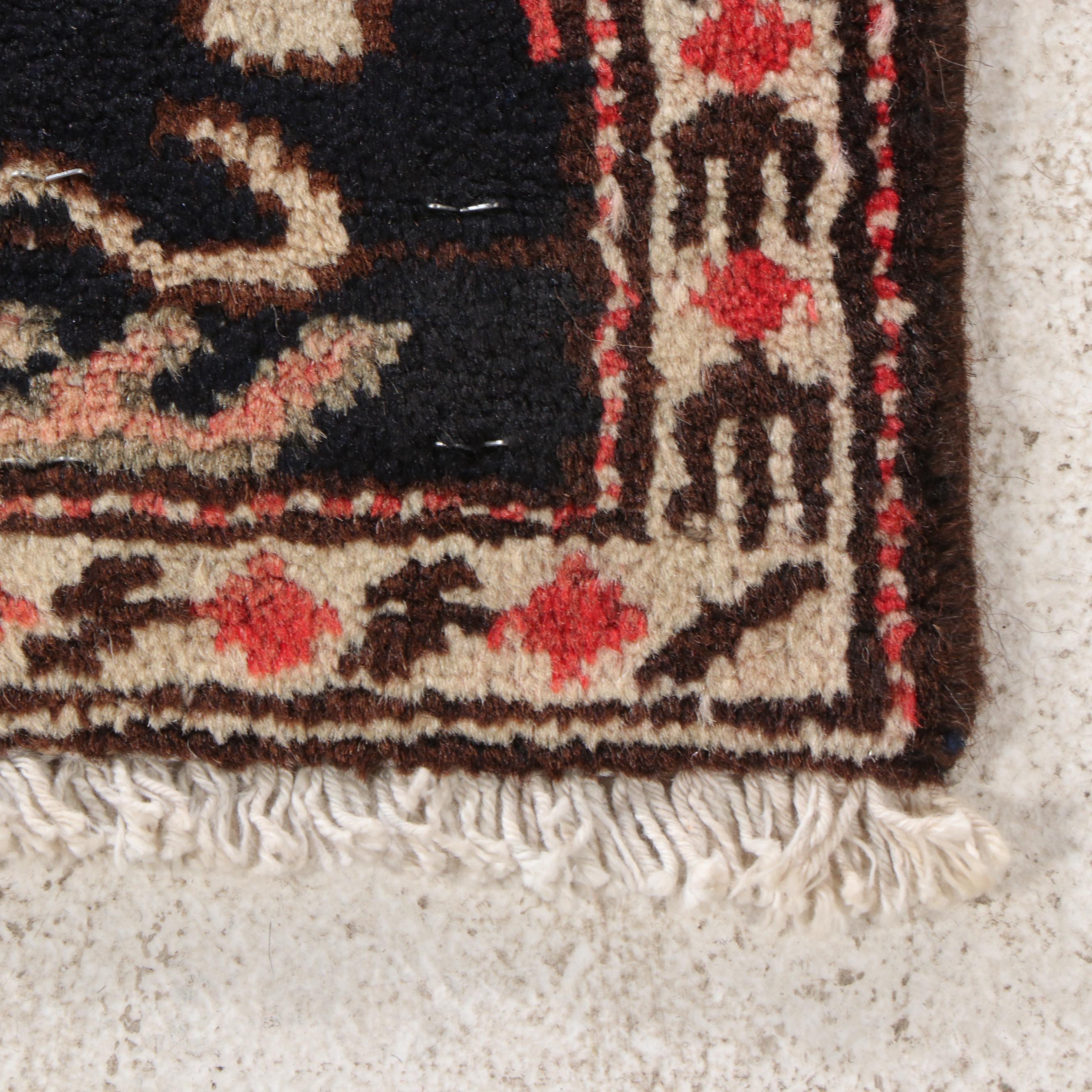 4'3 x 6'4 Hand-Knotted Persian Hamadan Area Rug