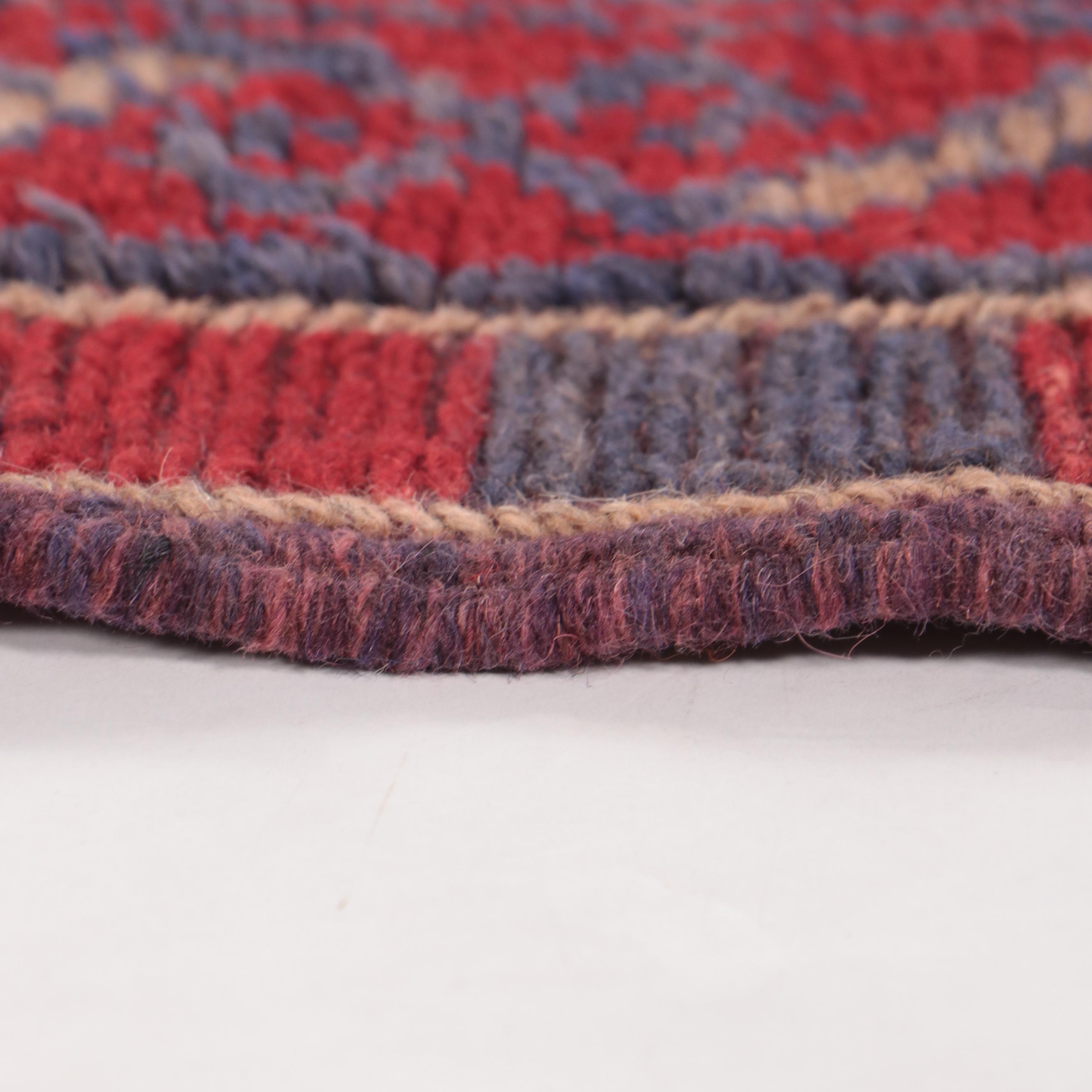 1'11 x 8' Hand-Knotted Afghan Mixed Technique Carpet Runner