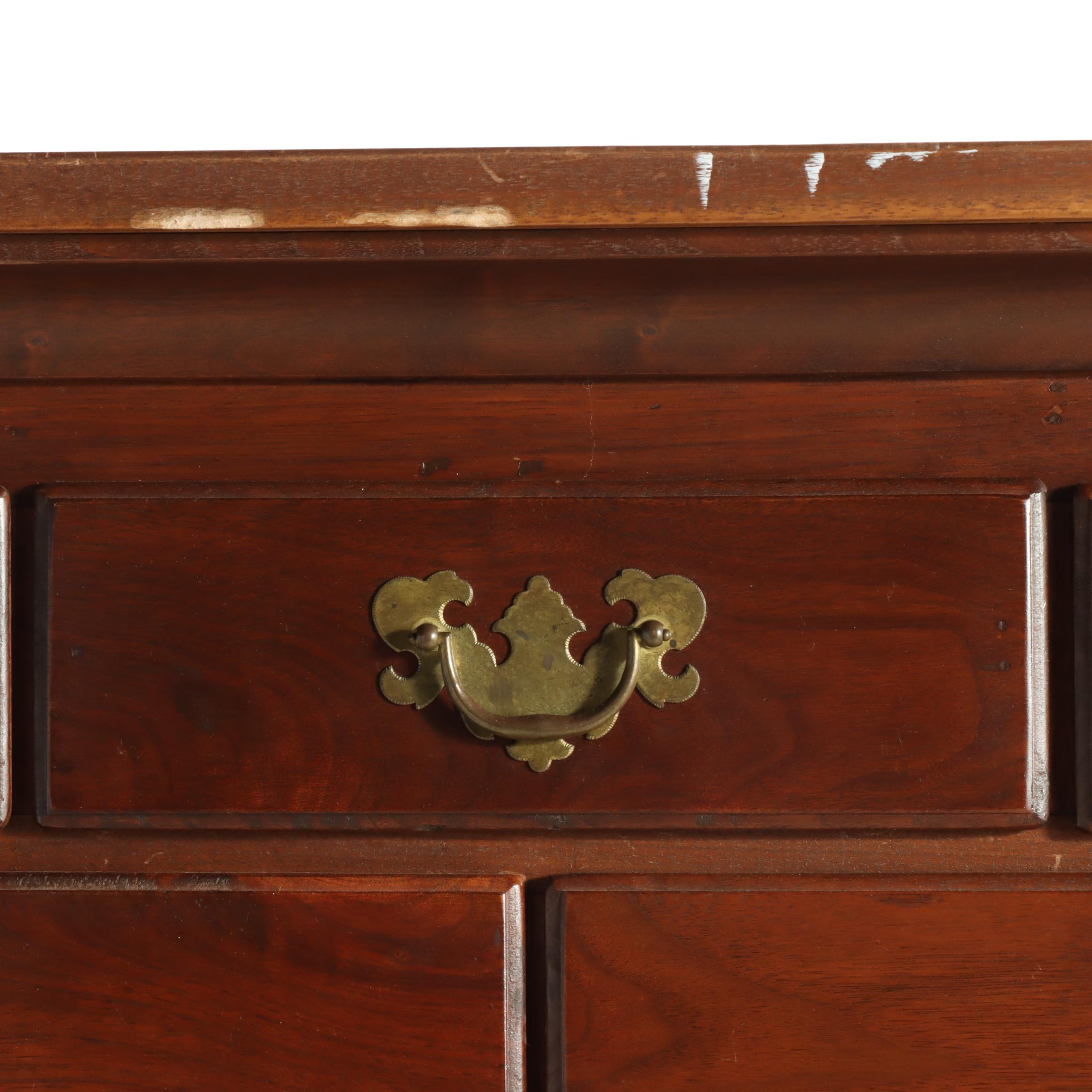 Federal Cherrywood and Hardwood Chest-on-Chest, 19th C and Restored