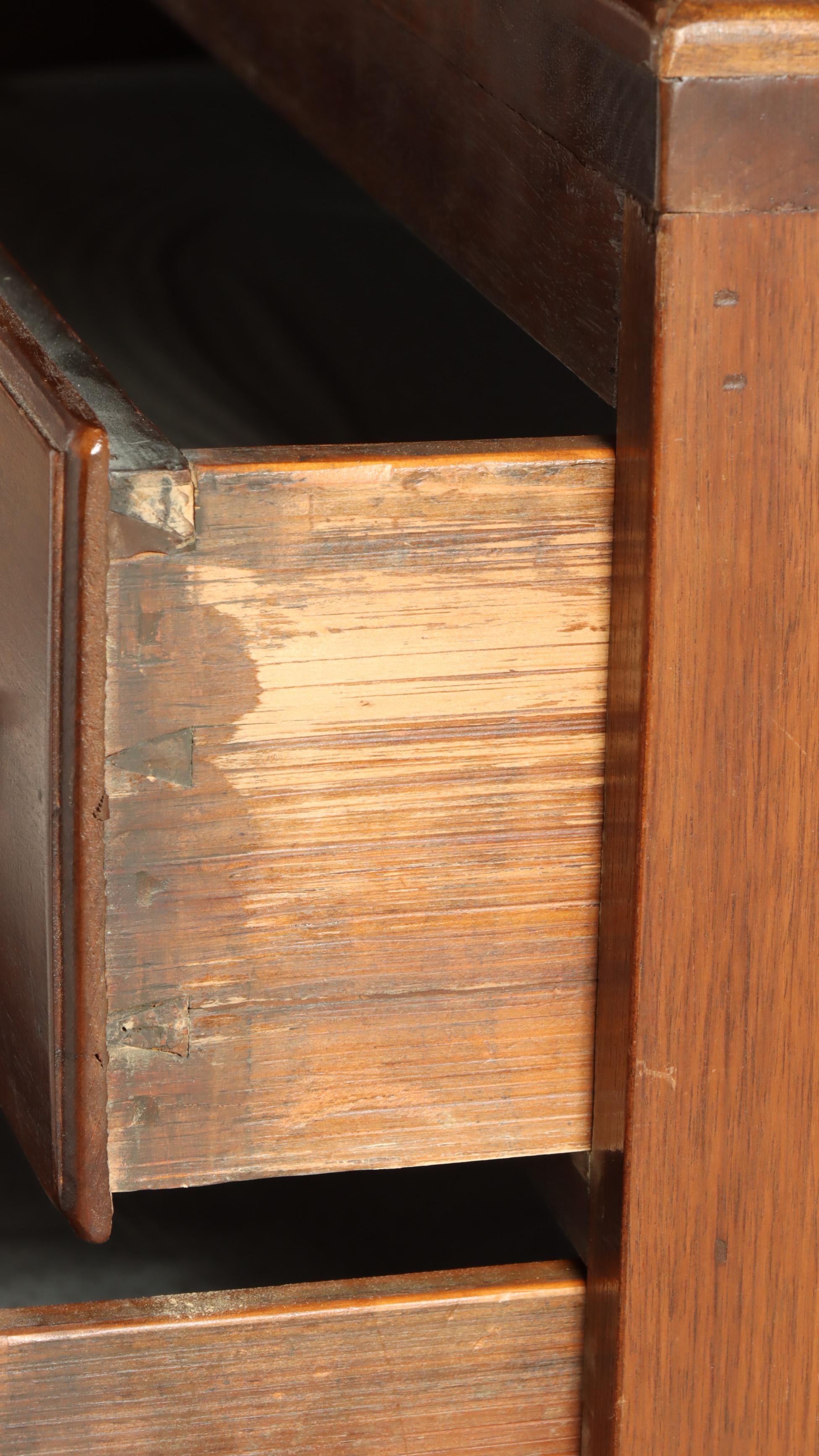 Federal Cherrywood and Hardwood Chest-on-Chest, 19th C and Restored