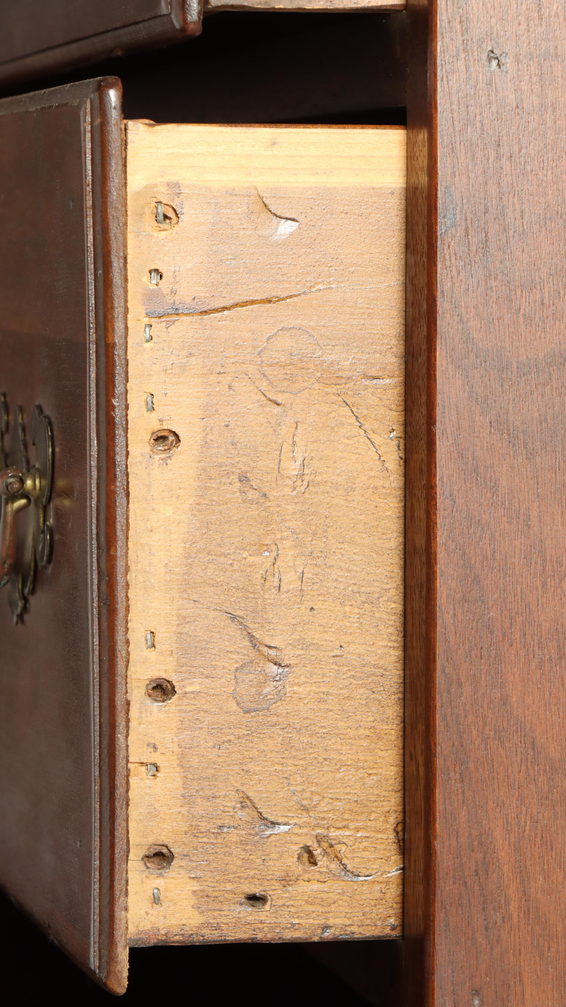 Federal Cherrywood and Hardwood Chest-on-Chest, 19th C and Restored