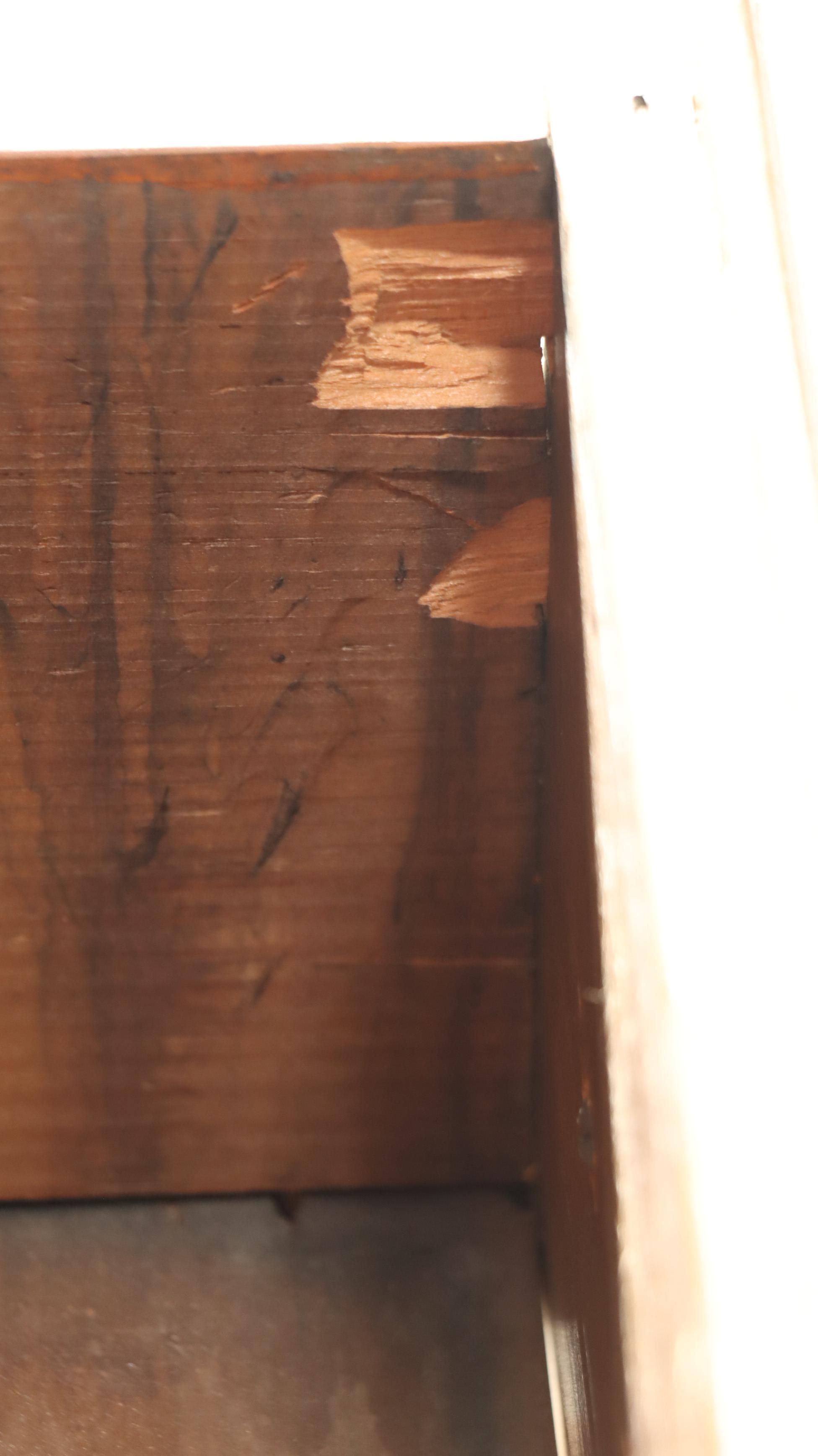 Federal Cherrywood and Hardwood Chest-on-Chest, 19th C and Restored