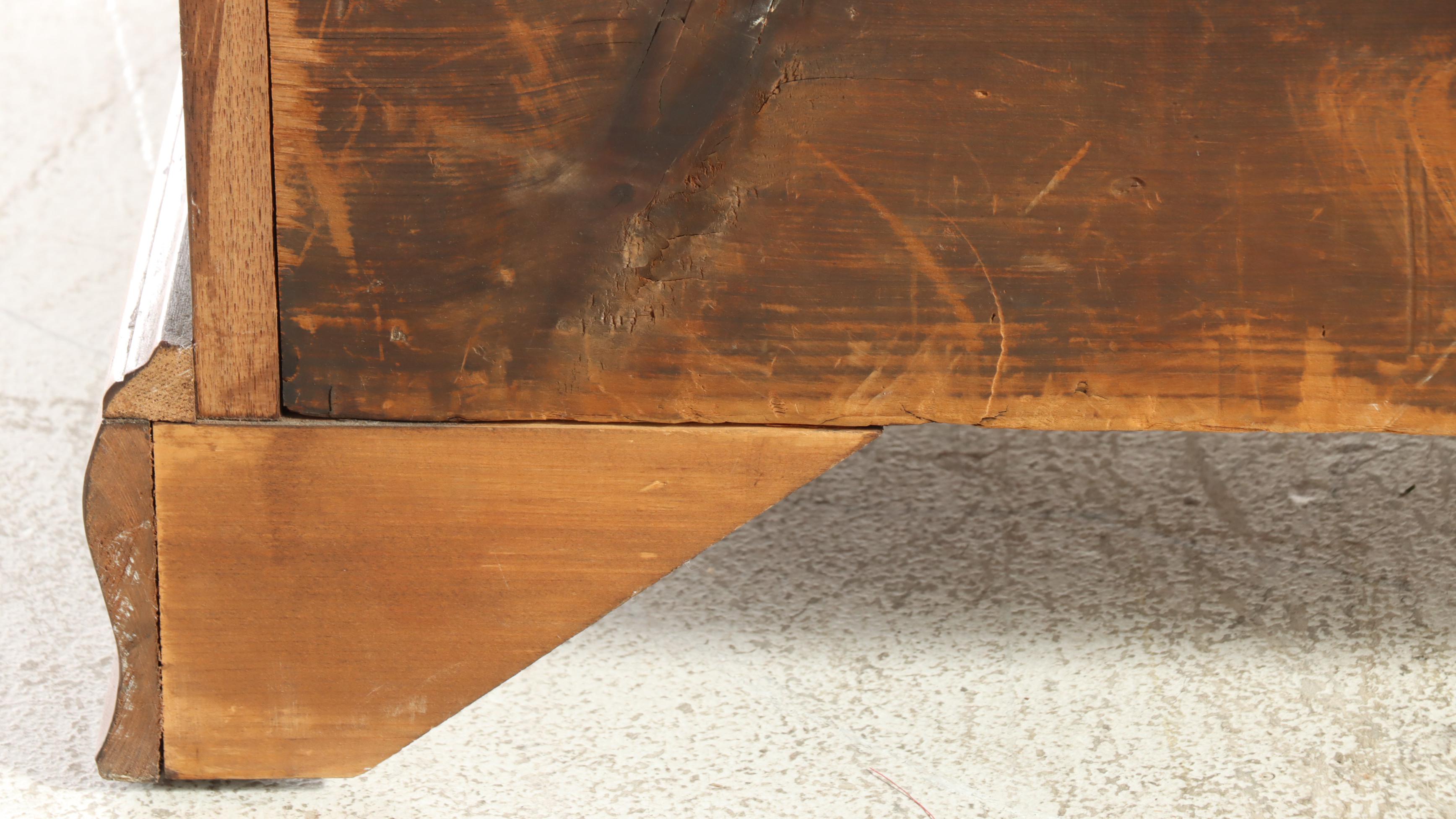 Federal Cherrywood and Hardwood Chest-on-Chest, 19th C and Restored