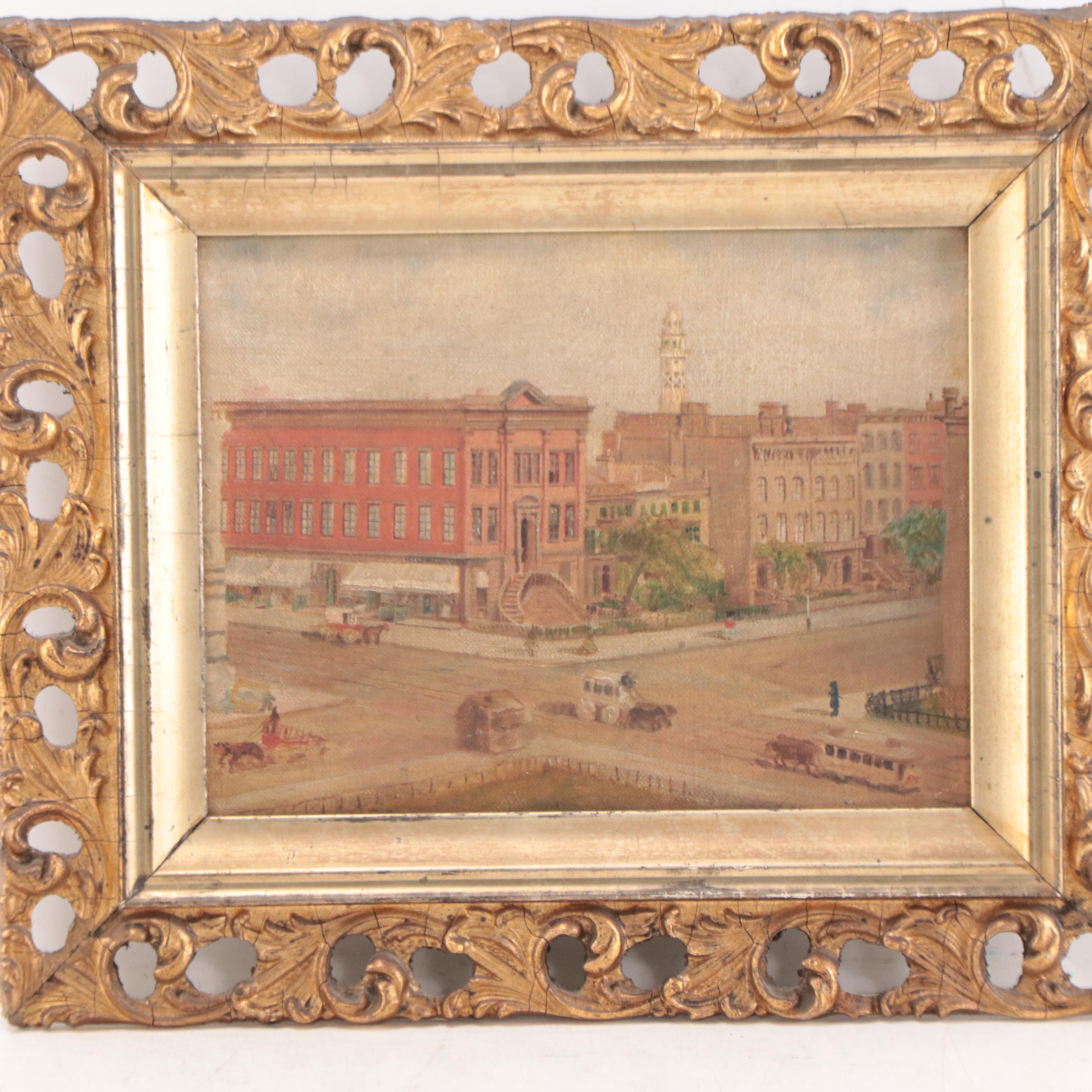 Oil Painting of Cityscape