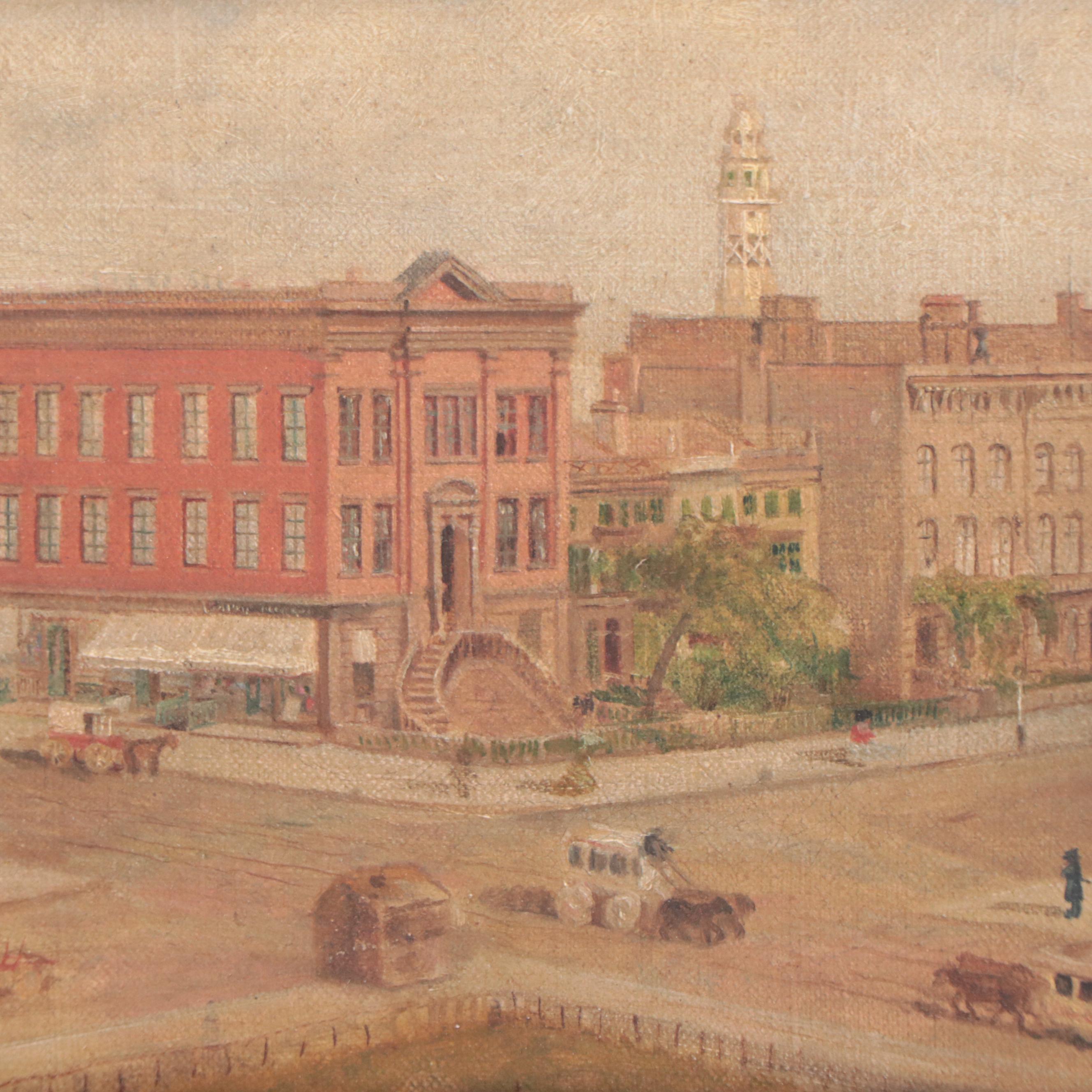 Oil Painting of Cityscape