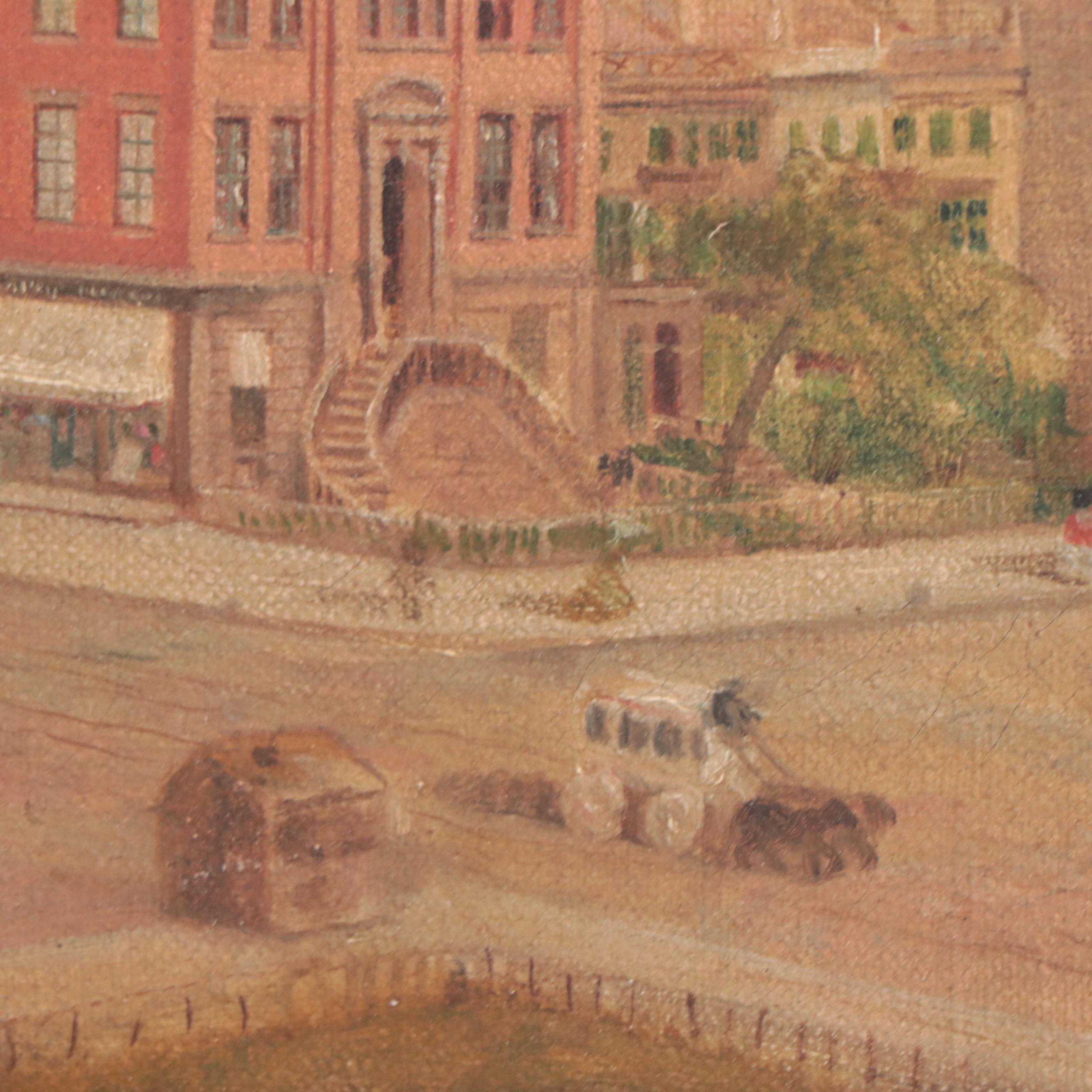 Oil Painting of Cityscape