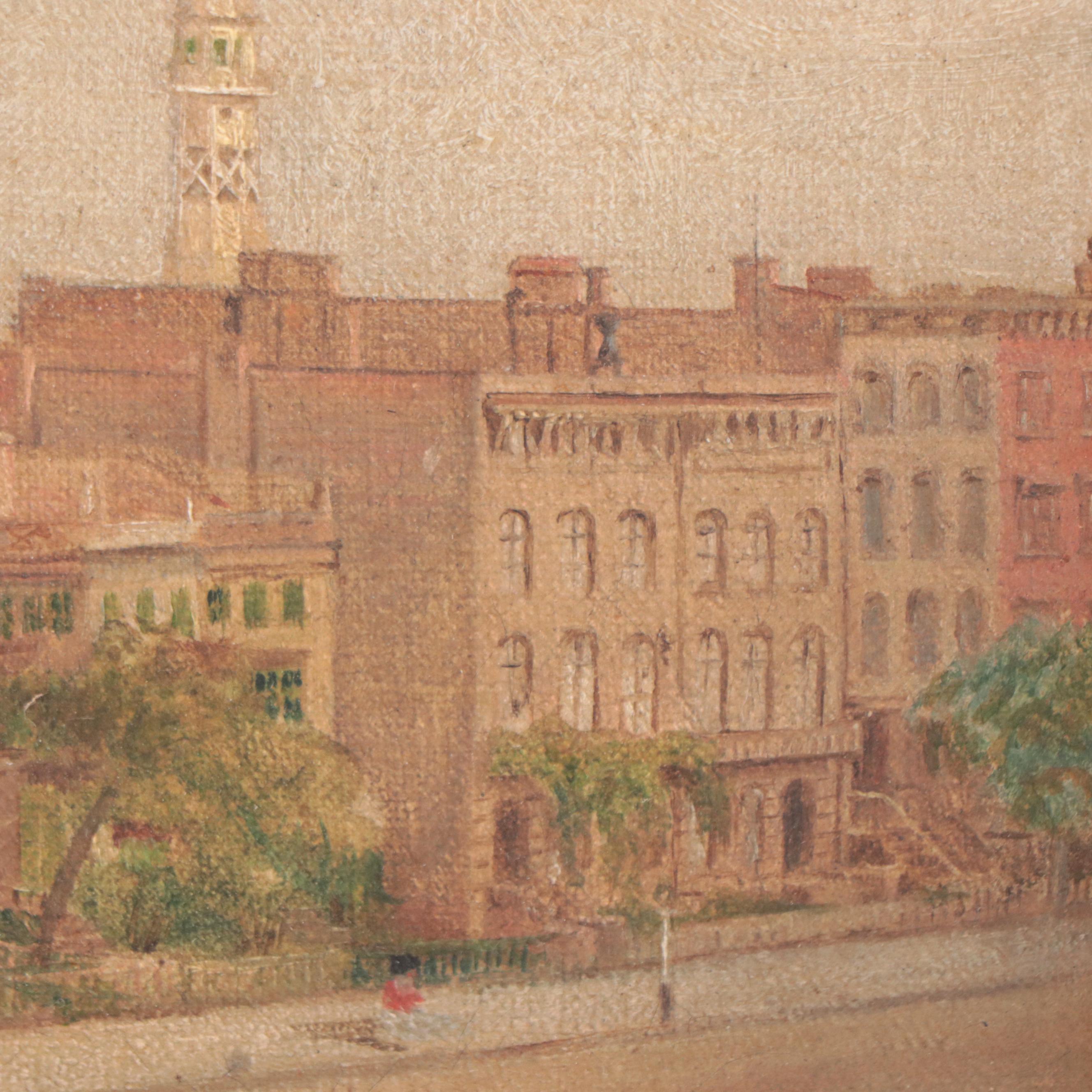 Oil Painting of Cityscape