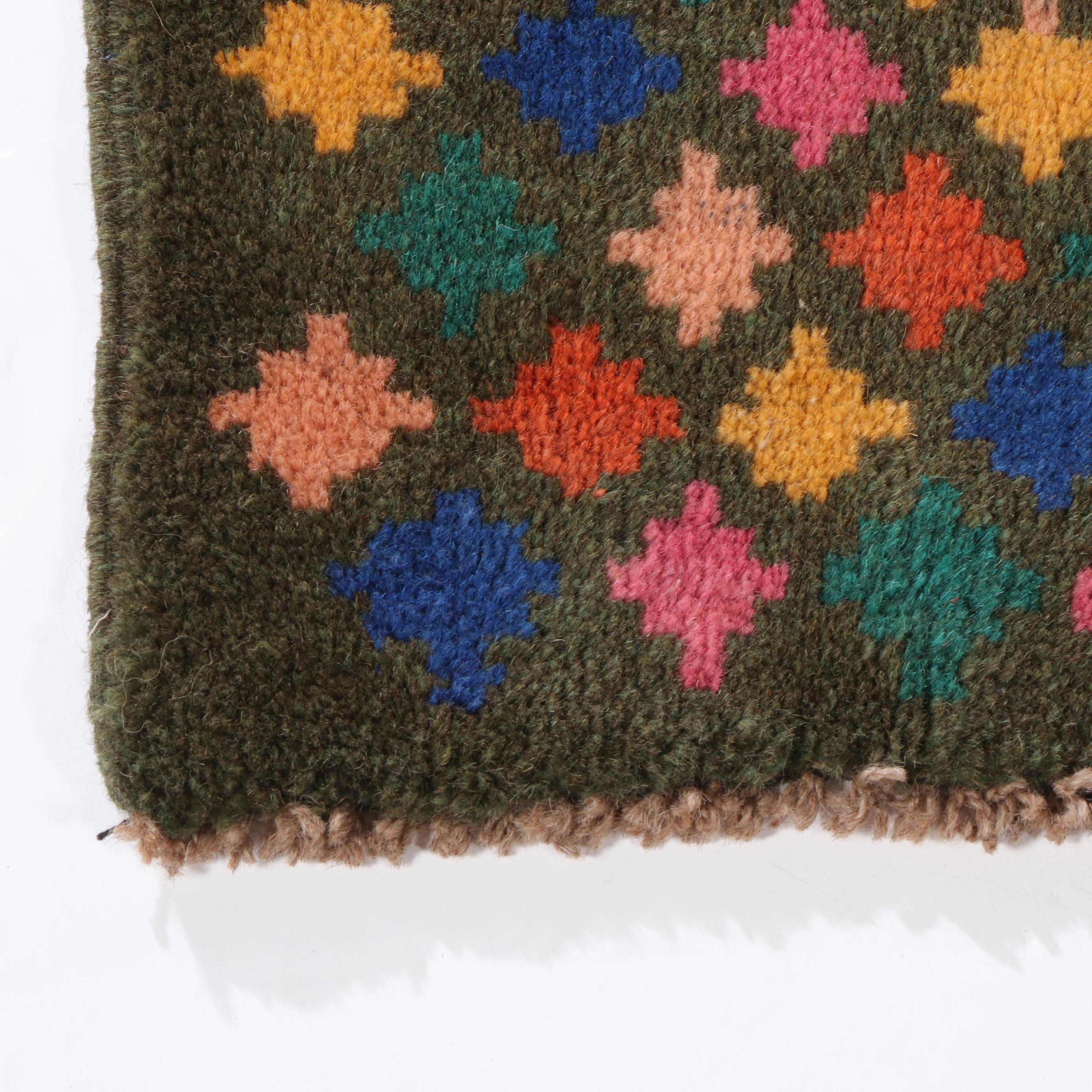 3' x 4'6 Hand-Knotted Indo-Persian Gabbeh Accent Rug