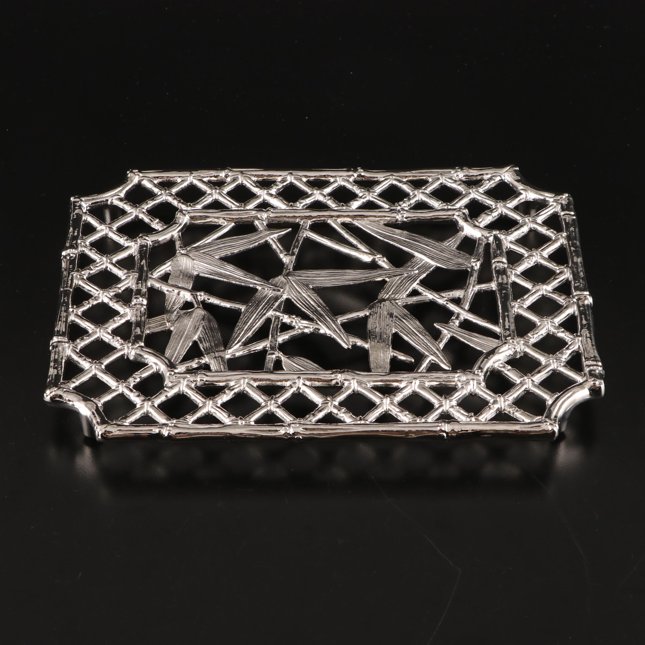 Michael Aram Trivet and Creamer with Mariposa Bowl and Godinger Shakers