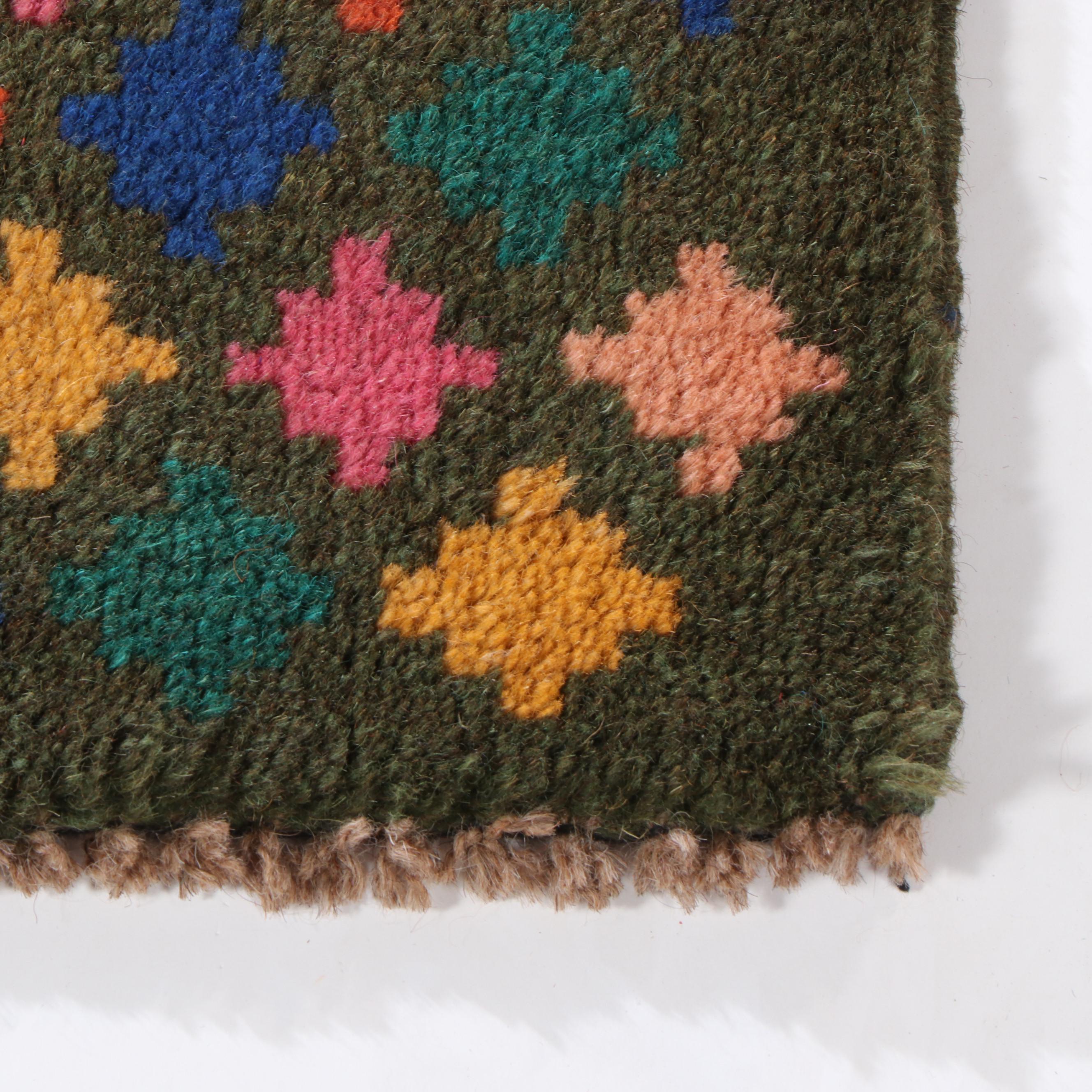 3' x 4'6 Hand-Knotted Indo-Persian Gabbeh Accent Rug