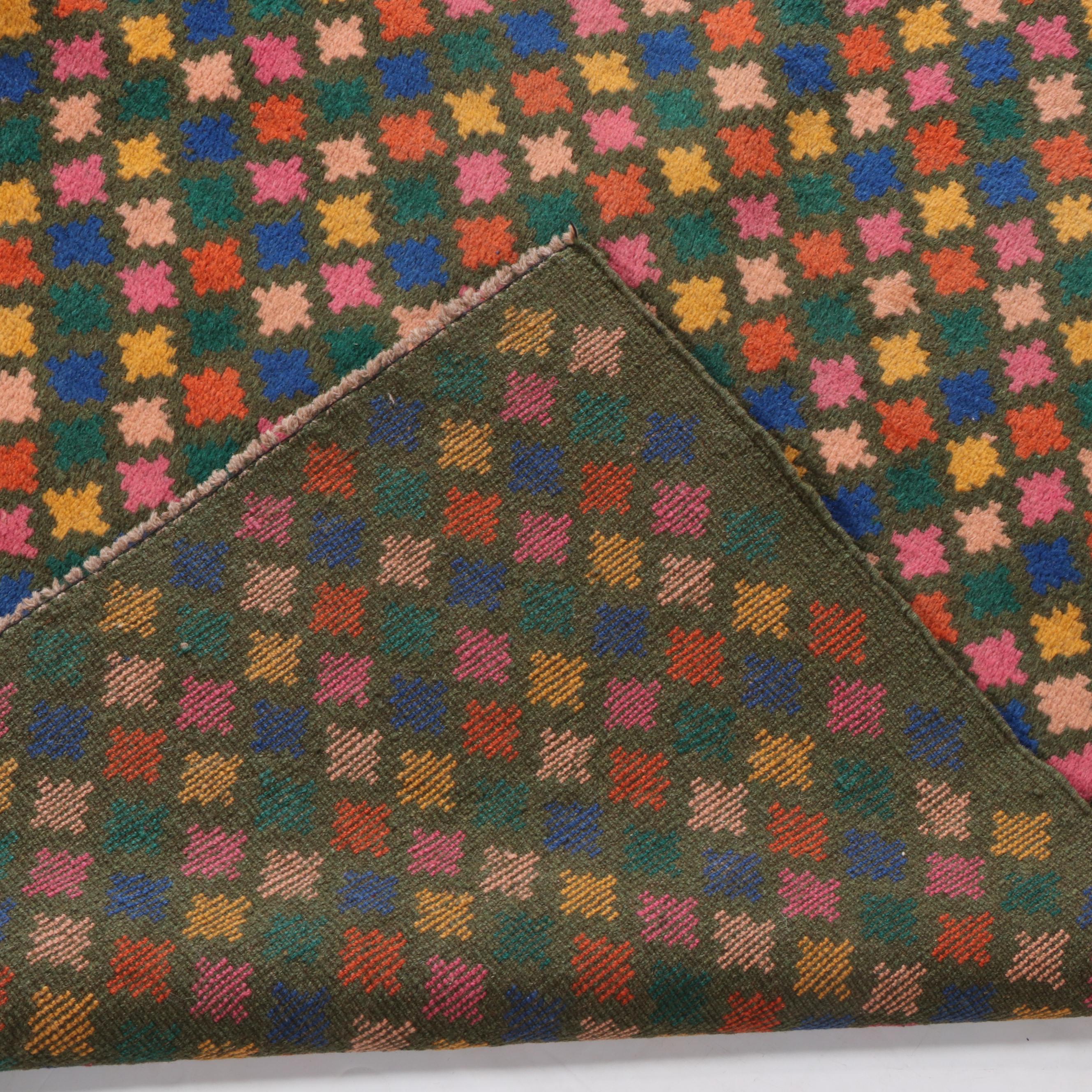 3' x 4'6 Hand-Knotted Indo-Persian Gabbeh Accent Rug