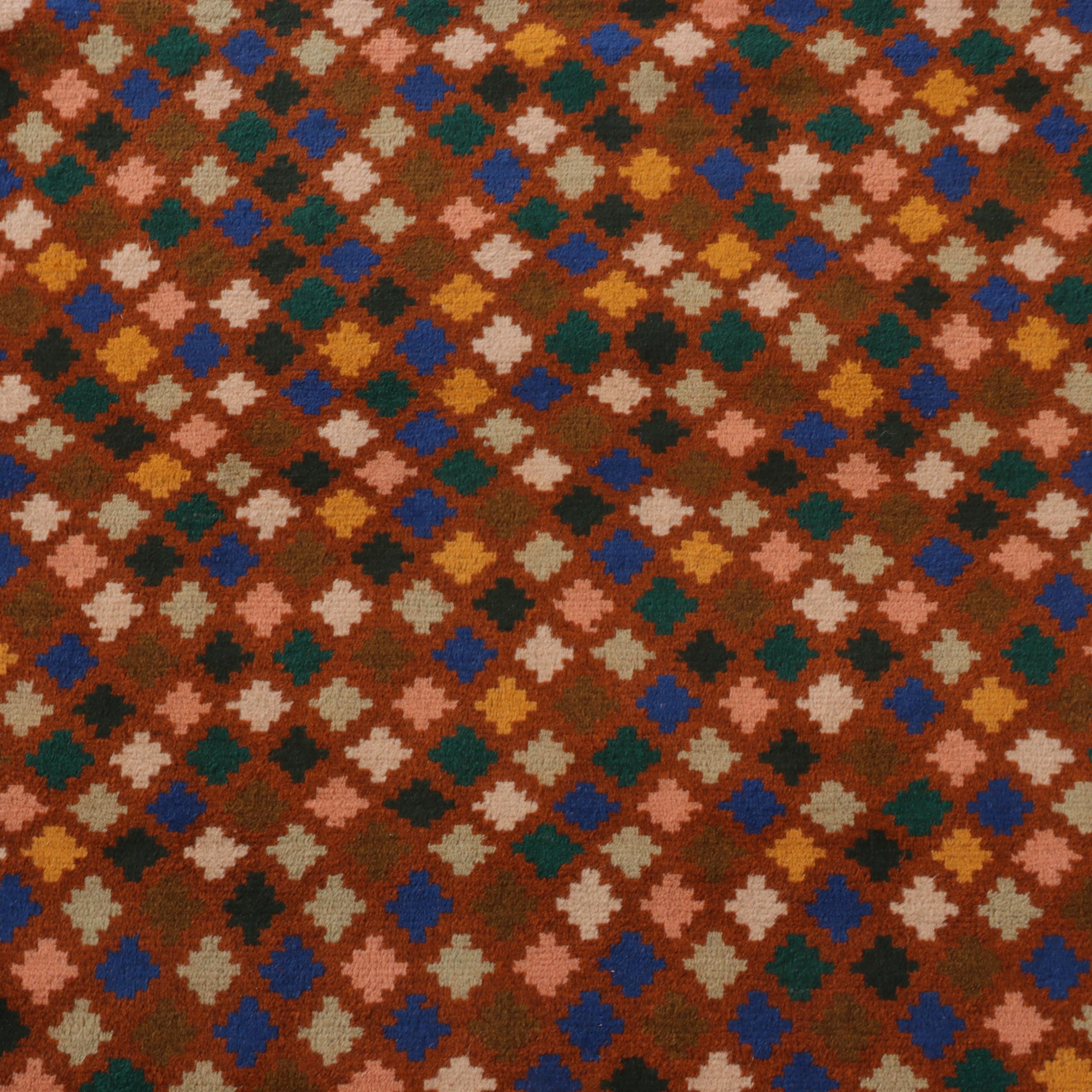 3' x 4'3 Hand-Knotted Indo-Persian Gabbeh Accent Rug