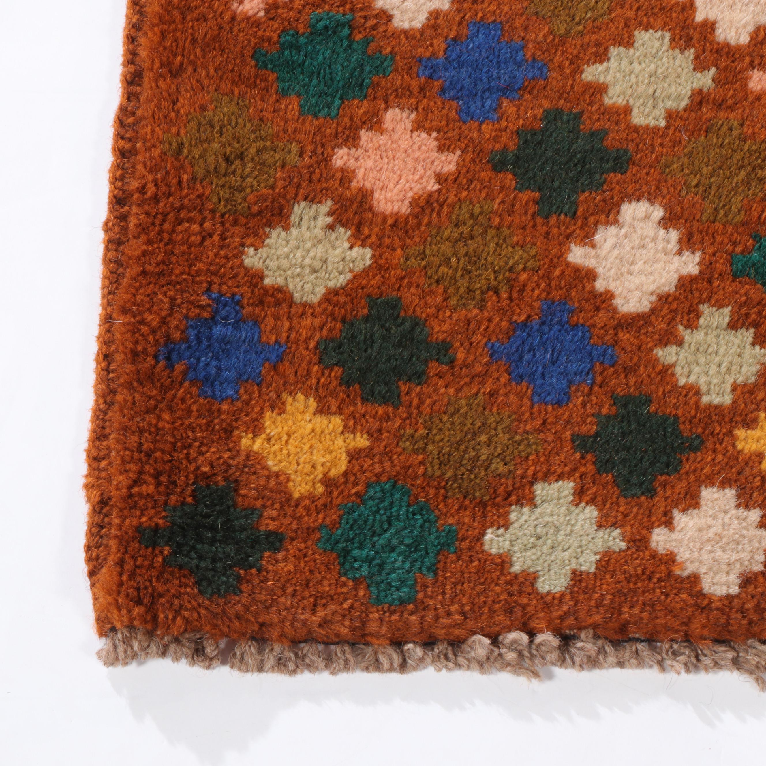 3' x 4'3 Hand-Knotted Indo-Persian Gabbeh Accent Rug