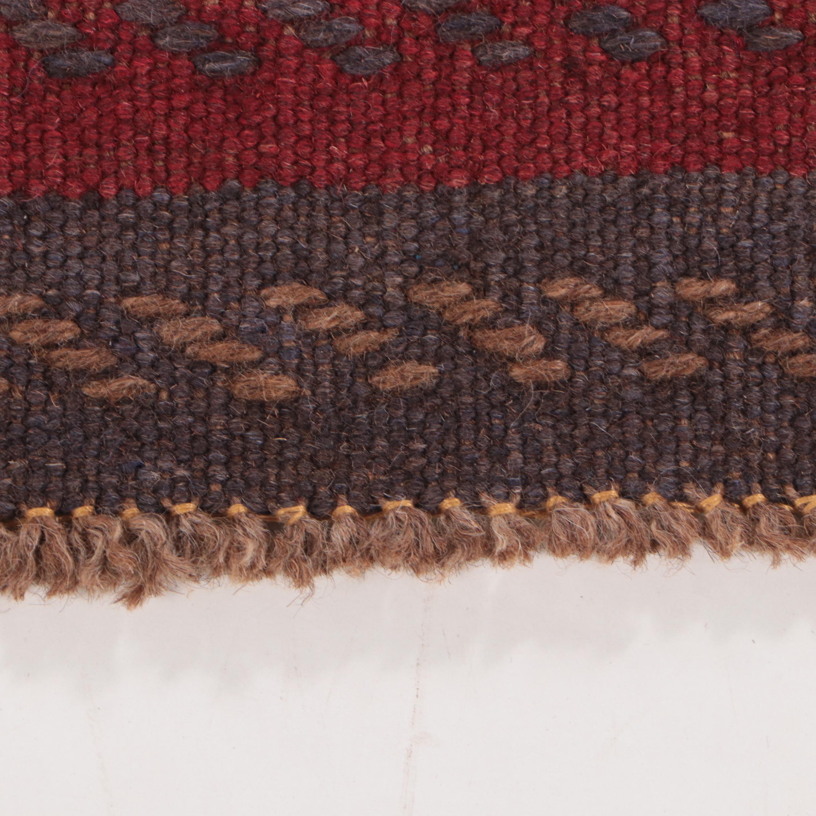 2'2 x 8'5 Hand-Knotted Afghan Mixed Technique Carpet Runner