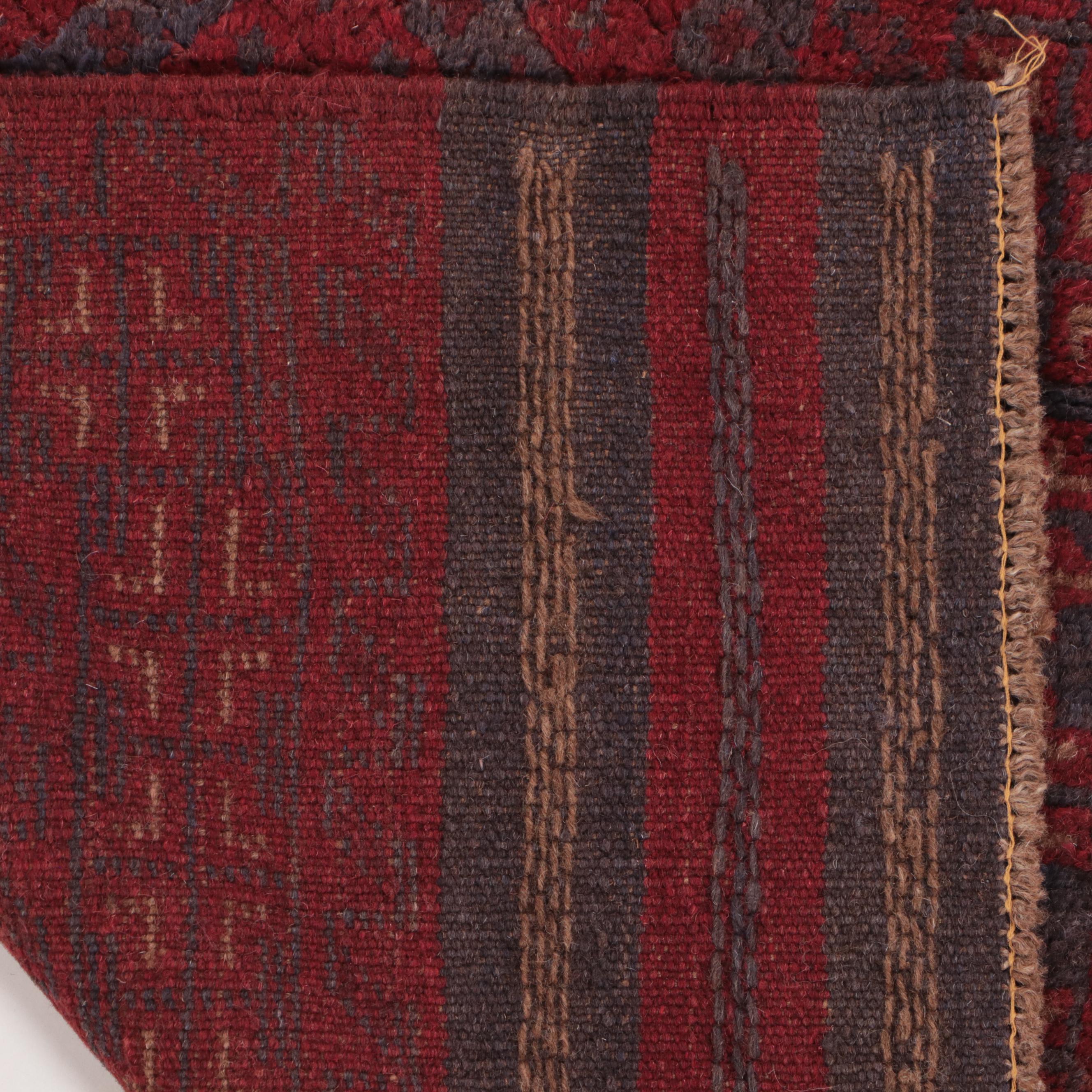 2'2 x 8'5 Hand-Knotted Afghan Mixed Technique Carpet Runner