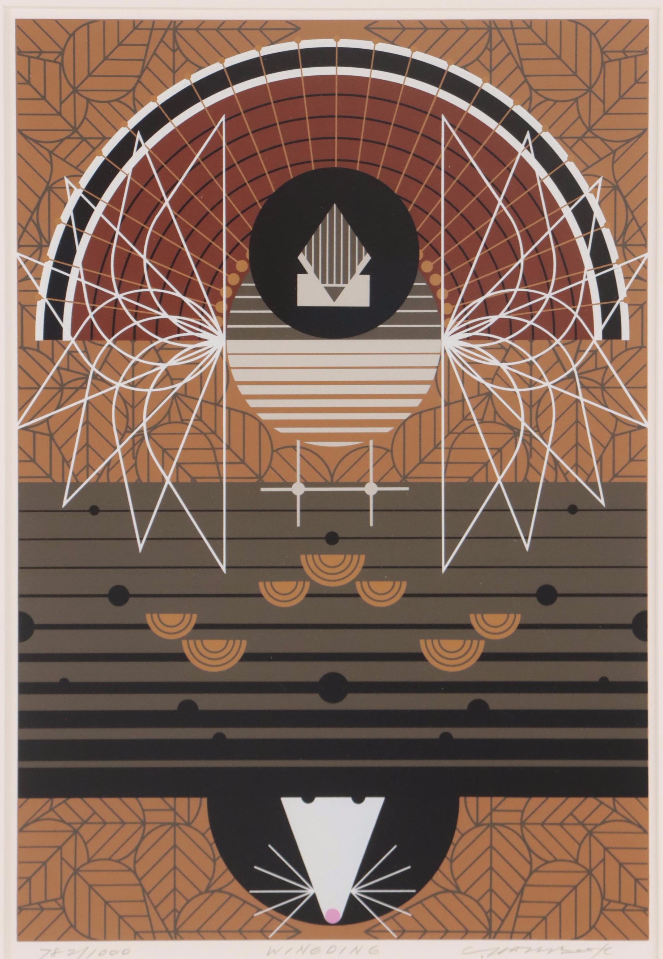 Charley Harper Serigraph "Wingding," 1985
