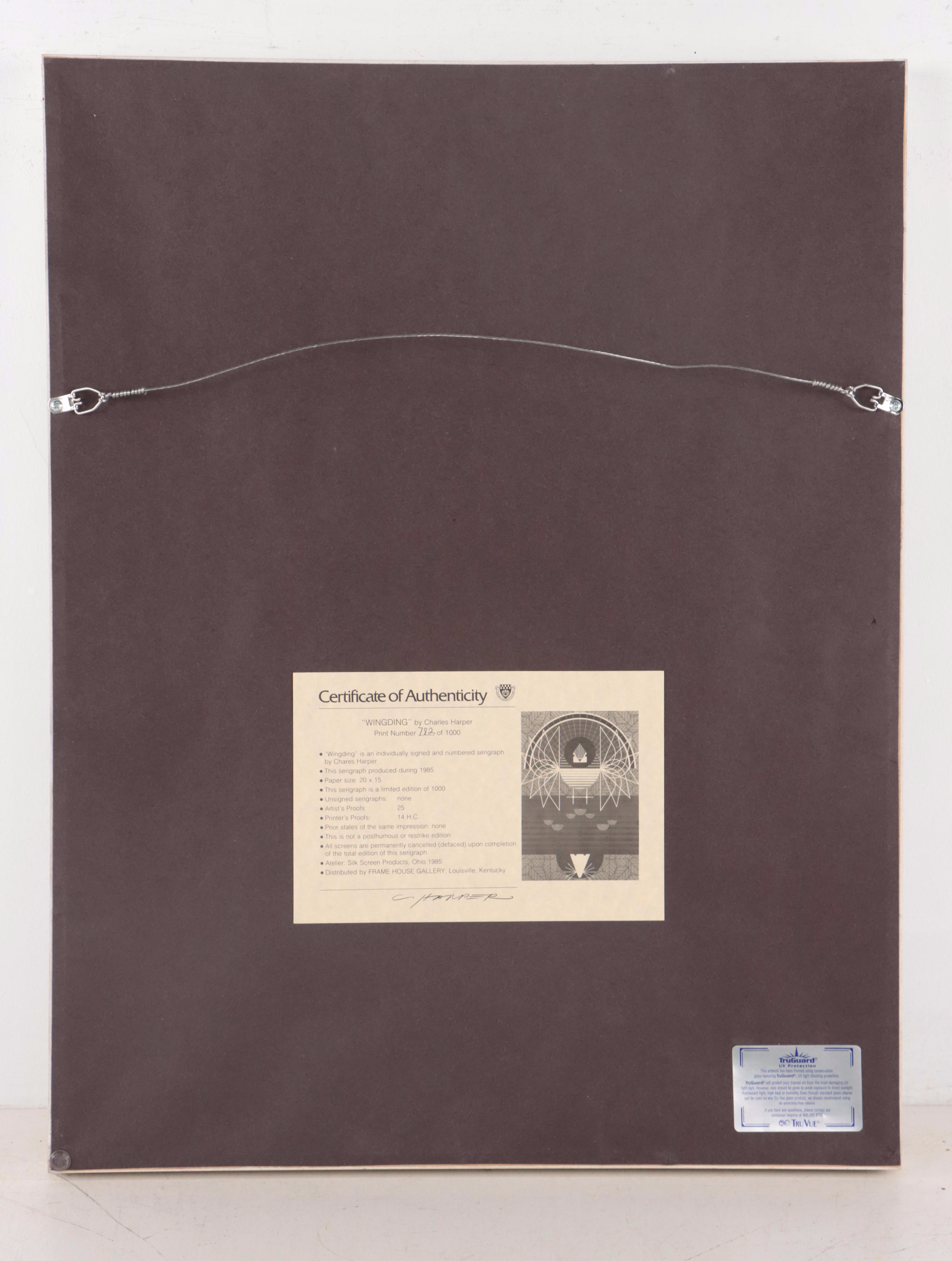 Charley Harper Serigraph "Wingding," 1985