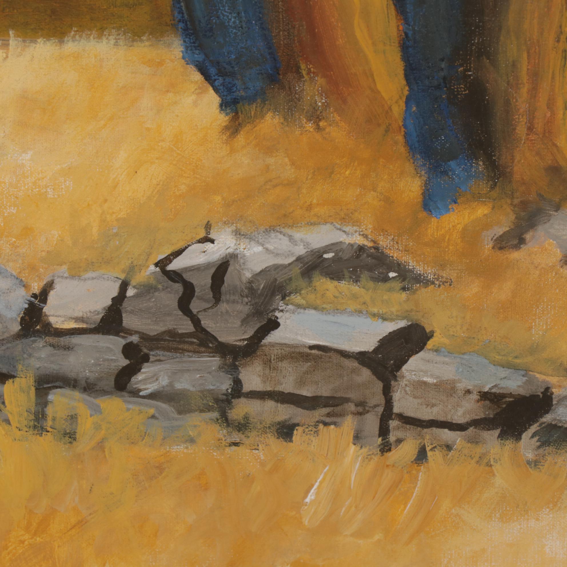 Charles Gelsleichter Acrylic Paintings of Rural Cottages, Circa 2000