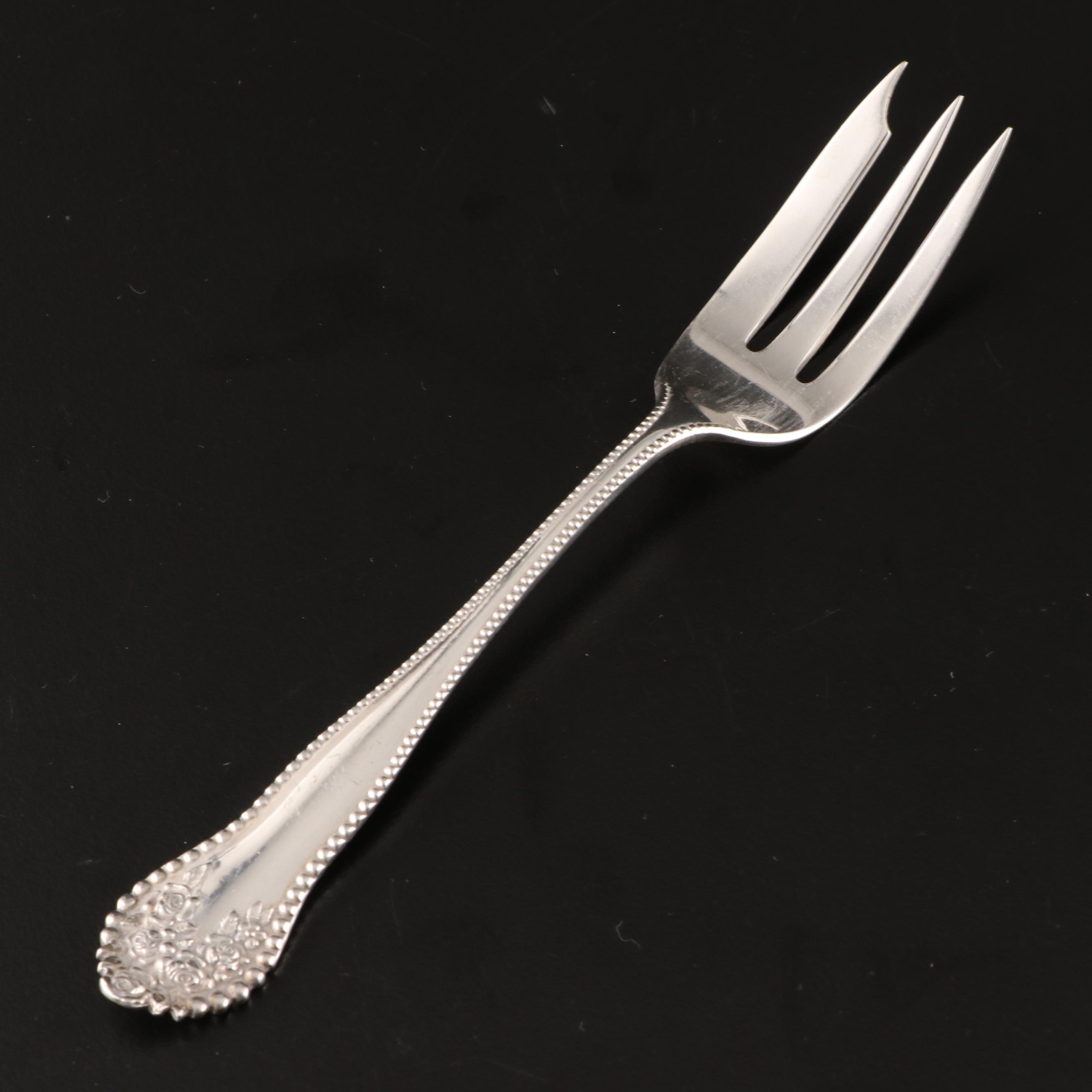 Duhme Coin Silver Serving Spoons with S. Kirk & Son and Other Sterling Flatware