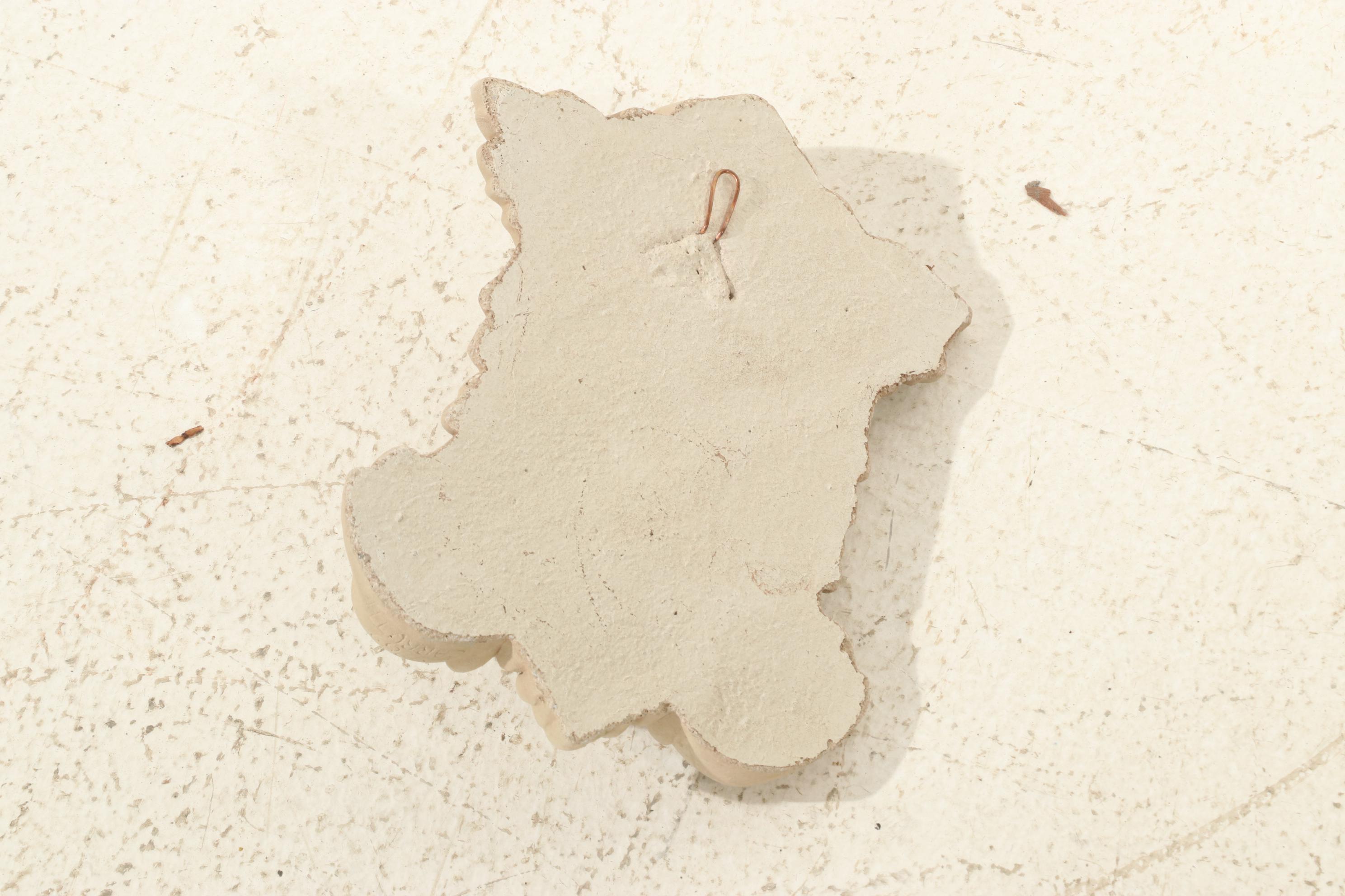 George Carruth "Garden Smile" Green Man Wall Plaque with Virgin Mary Statue