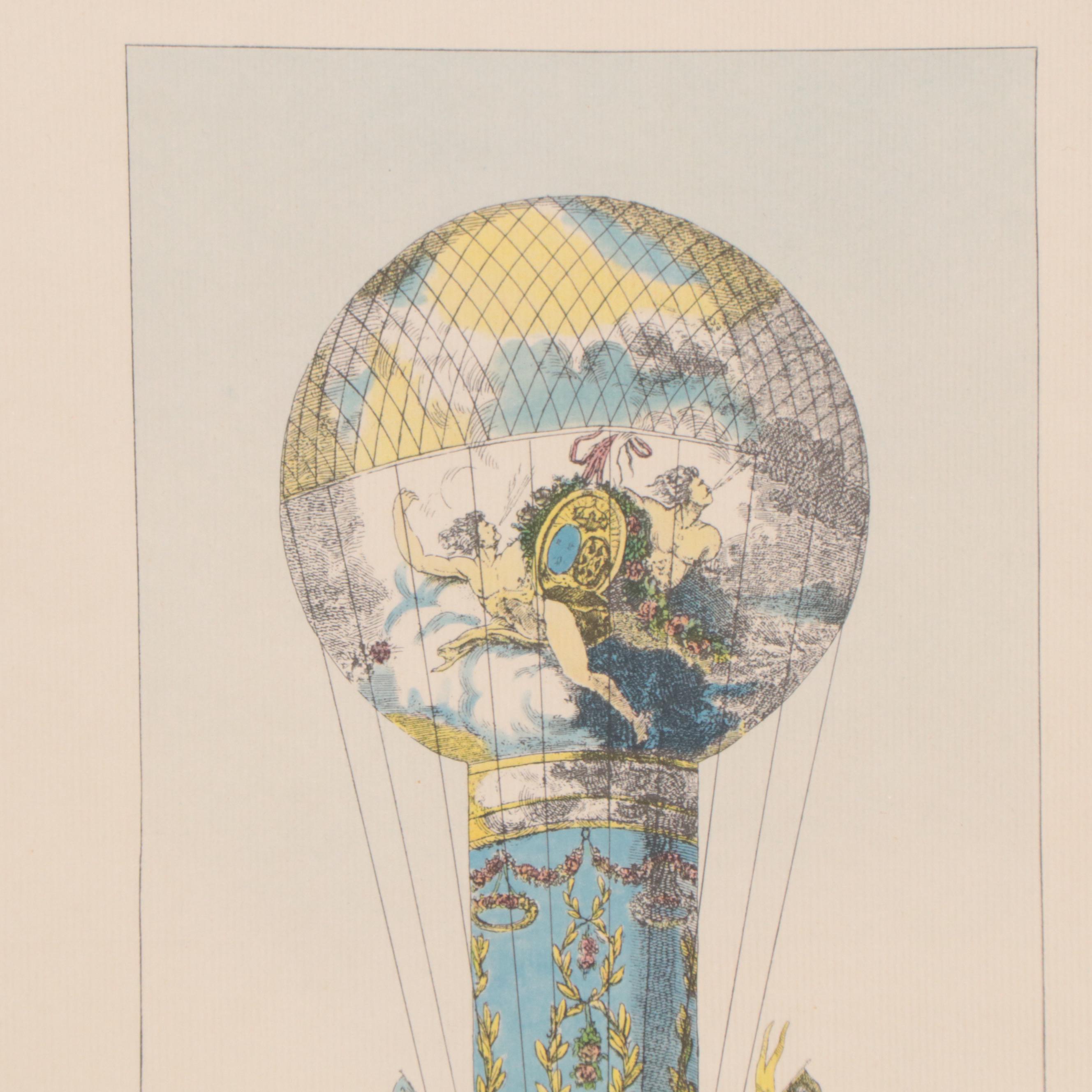 Halftone After Rozier "L'Aéro - Montgolfière dénommée 'Tour de Calais' "