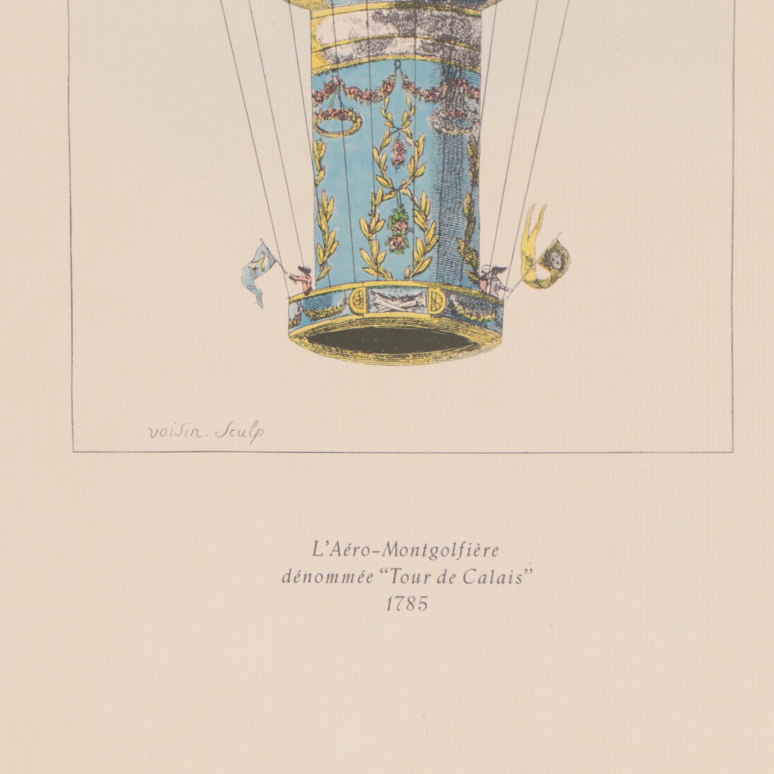 Halftone After Rozier "L'Aéro - Montgolfière dénommée 'Tour de Calais' "