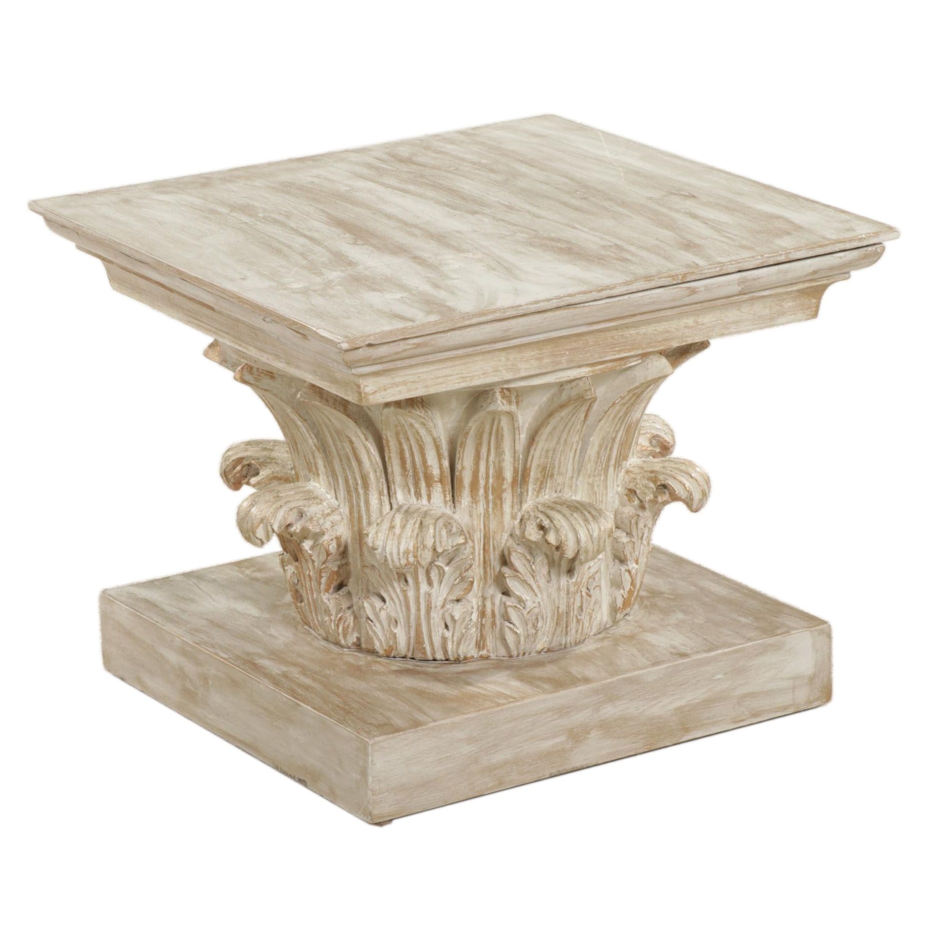 Wood and Composite Capital End Table