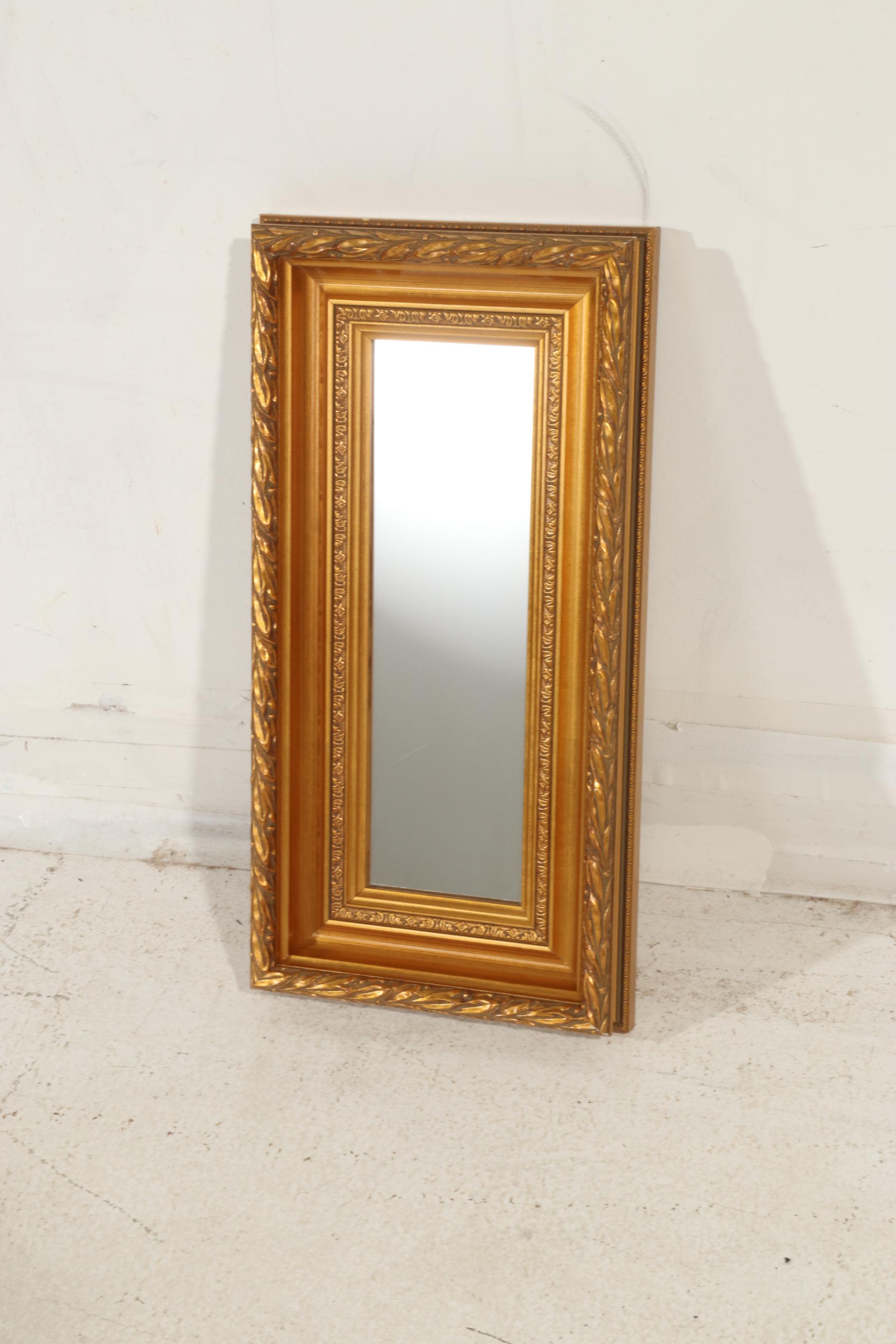 The Bombay Company Neoclassical Style Wall Shelves and Giltwood Mirror