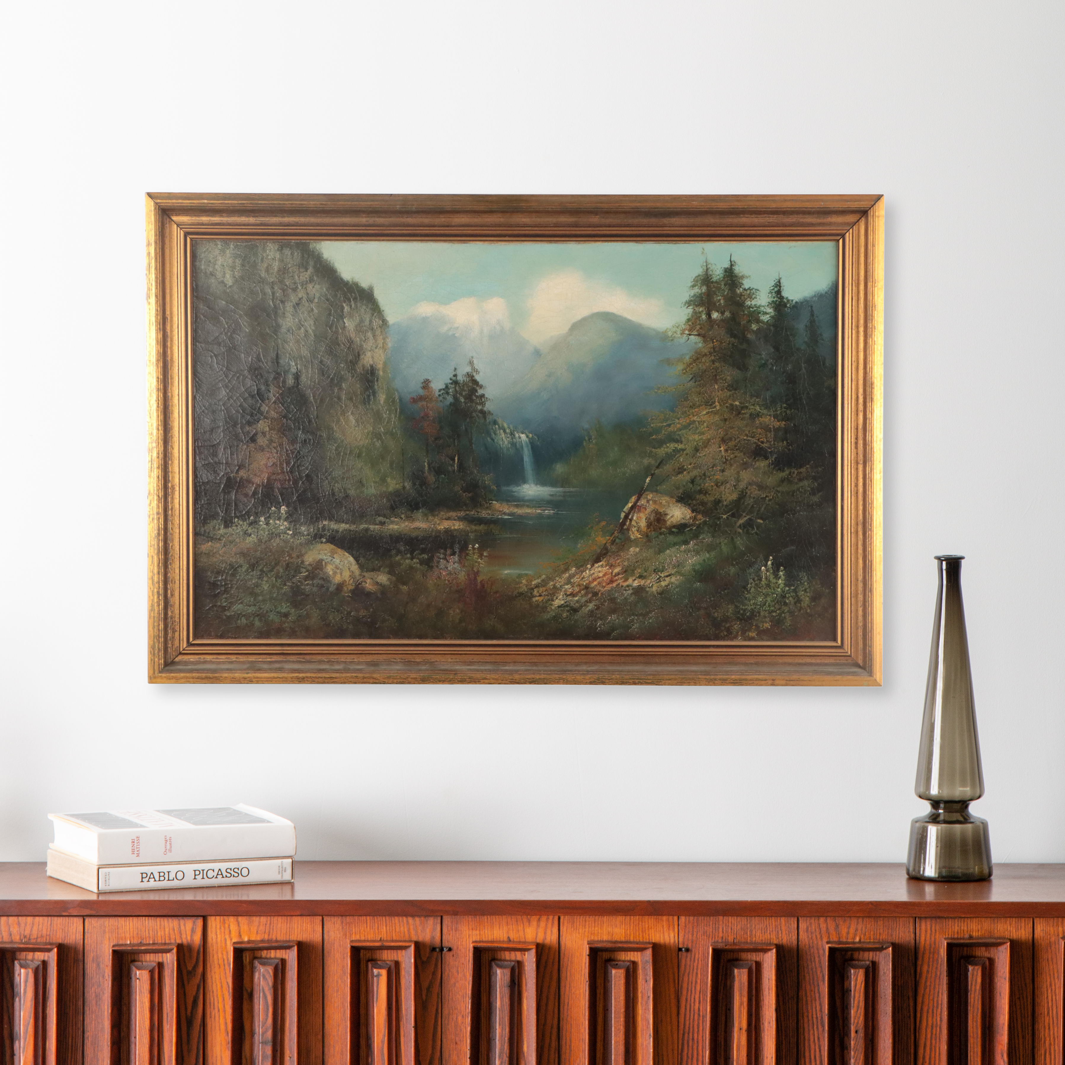 European School Landscape Oil Painting, Circa 1900