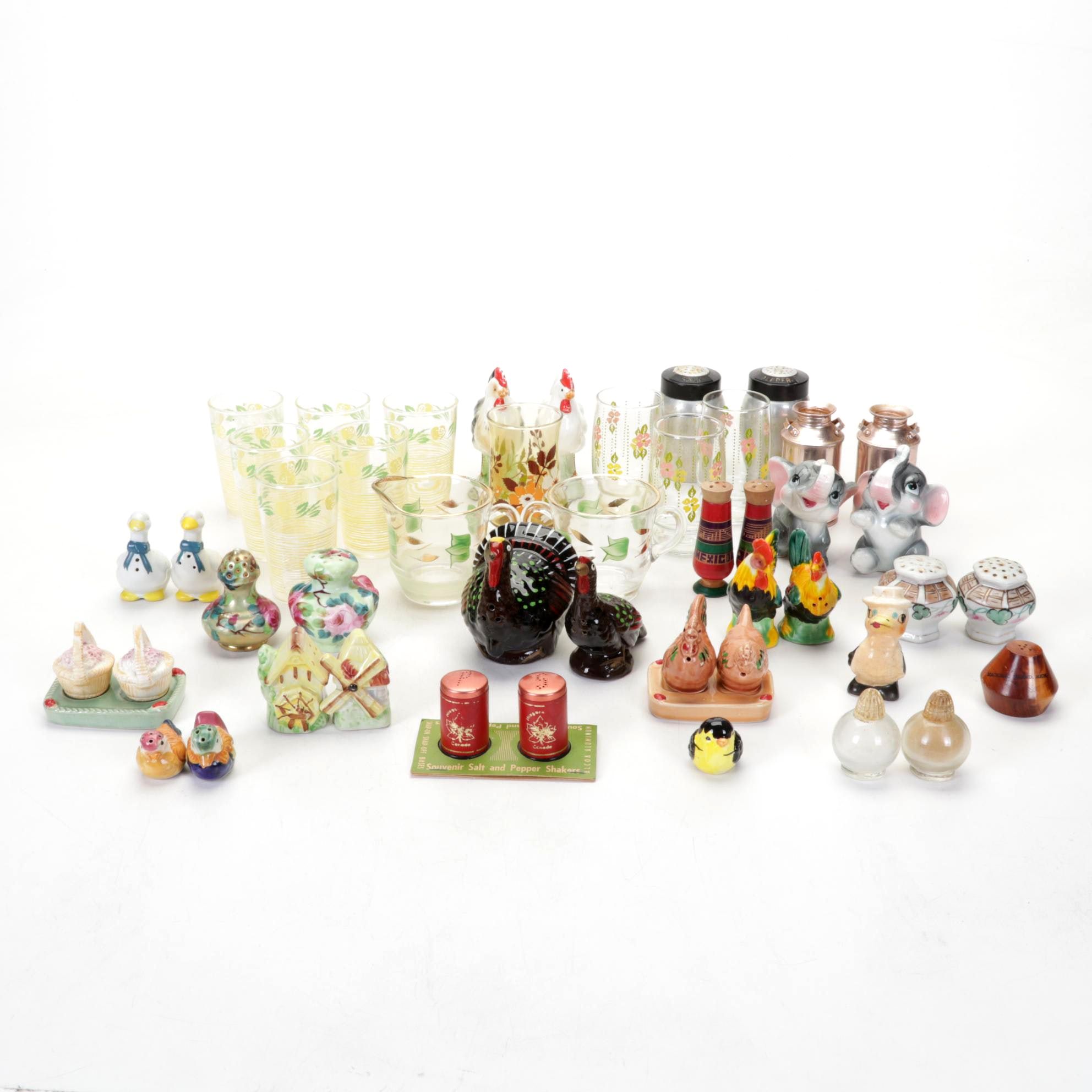 Novelty with Other Salt and Pepper Shakers and Tableware, 20th Century