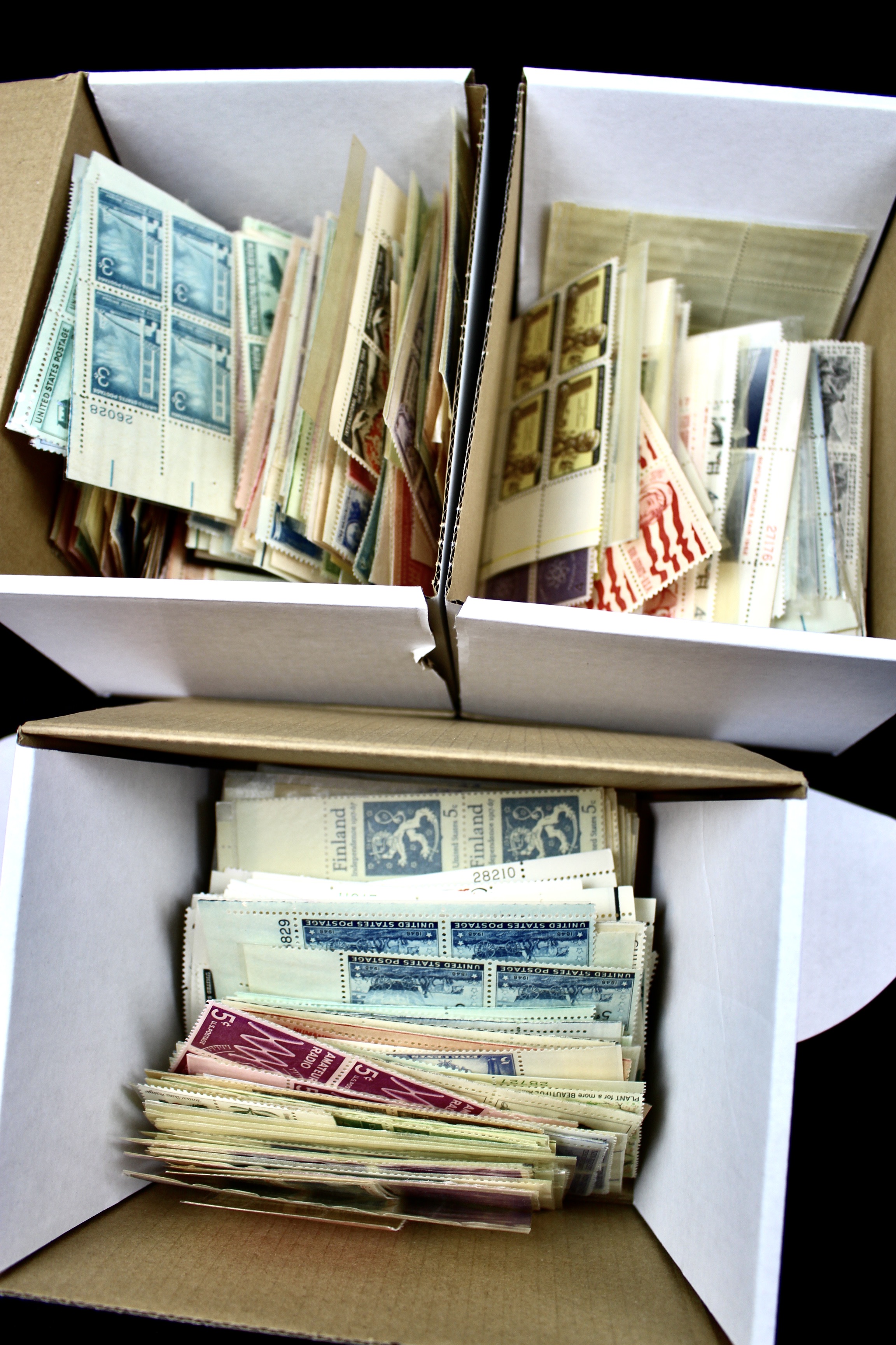 570 U.S. Postage Stamp Plate Blocks